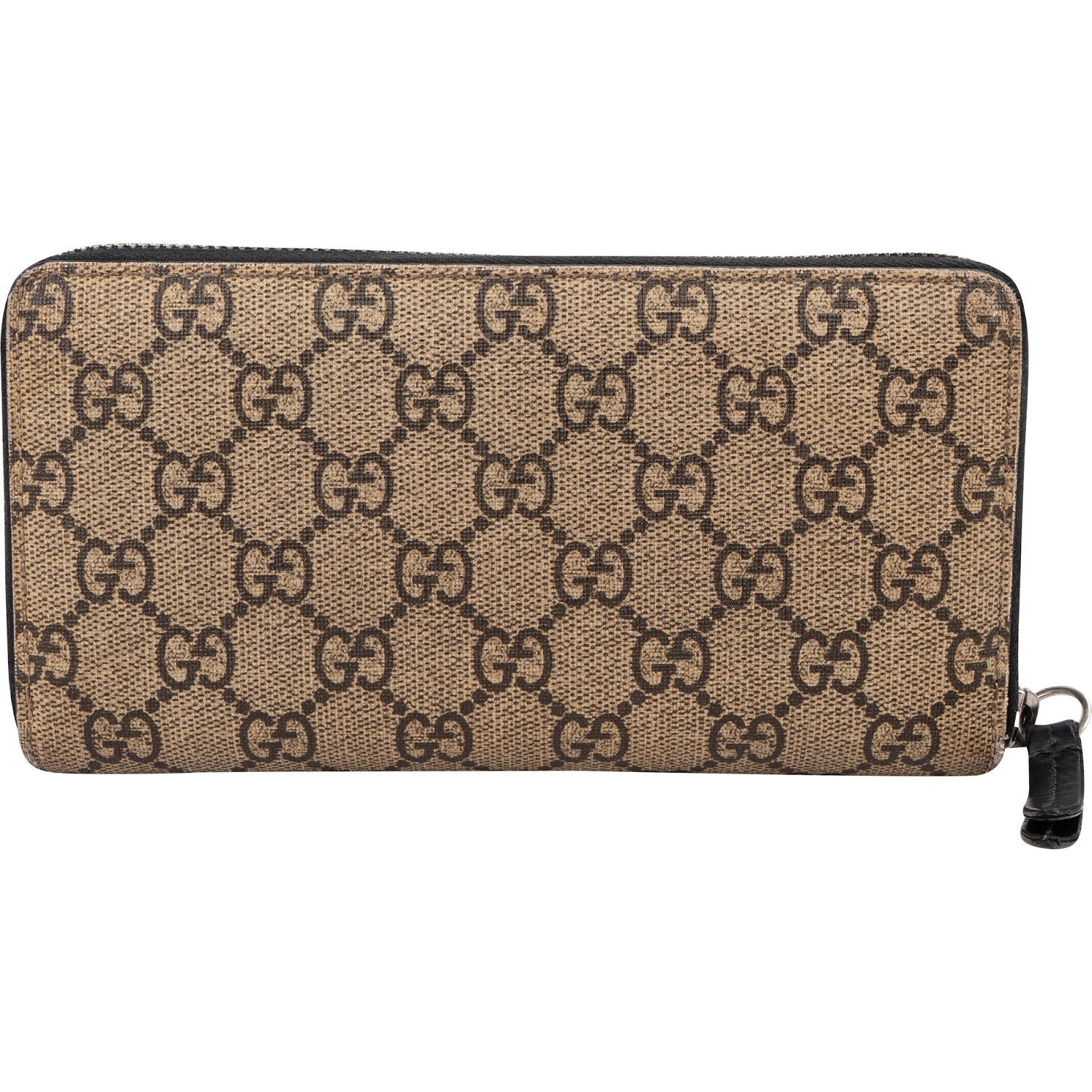 Gucci Monogram GG Supreme Kingsnake Zip Around Wallet