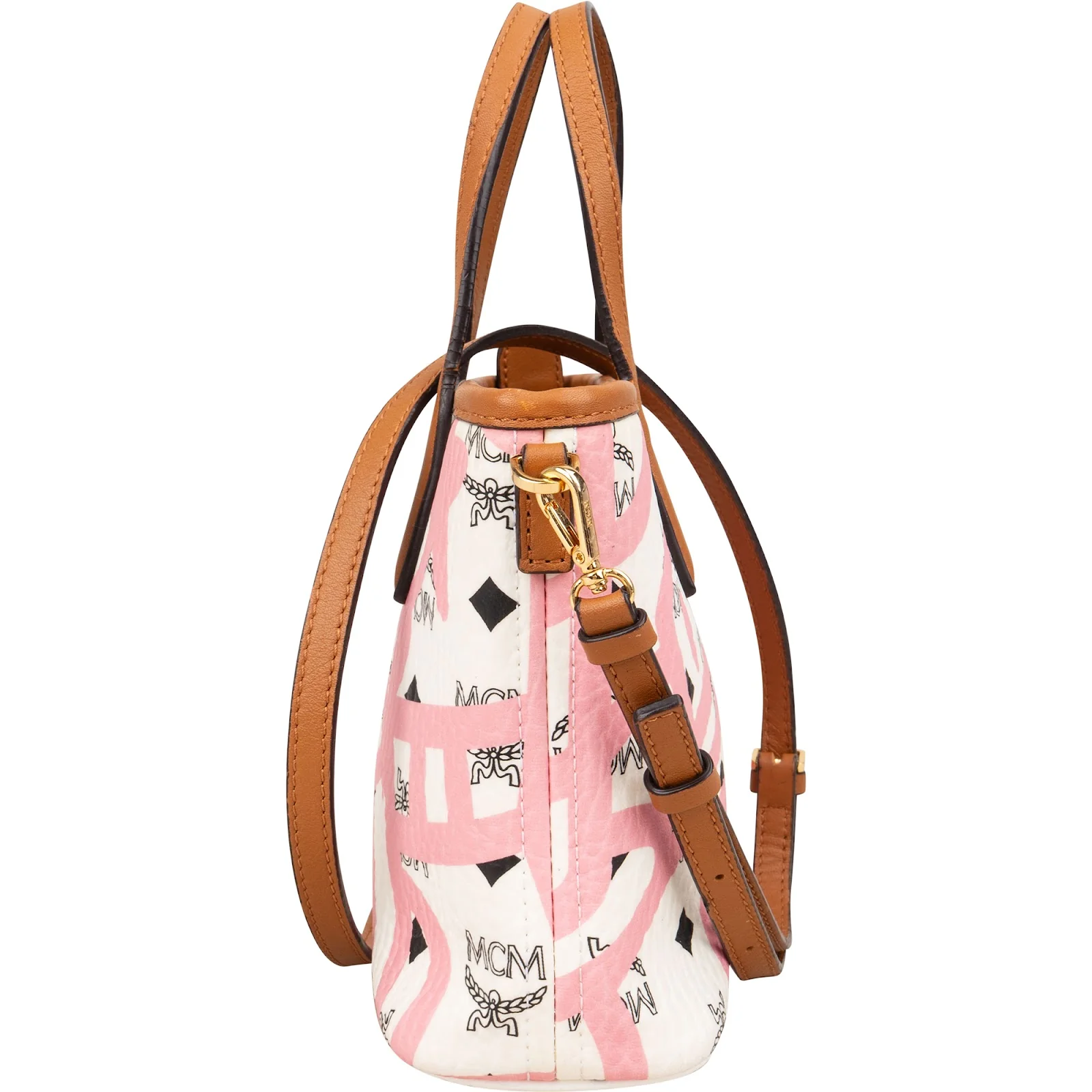 MCM Monogram Visetos X Eddie King Mini Aren Handbag