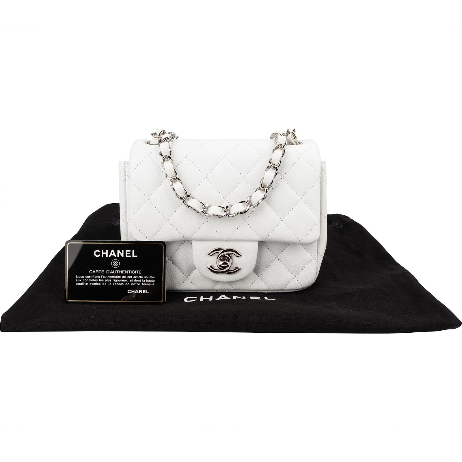 Chanel - Mini Square Single Flap Crossbody Bag
