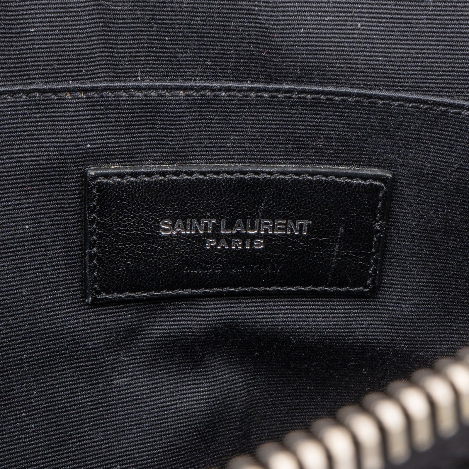 Saint Laurent Black Leather Dokumentenmappe