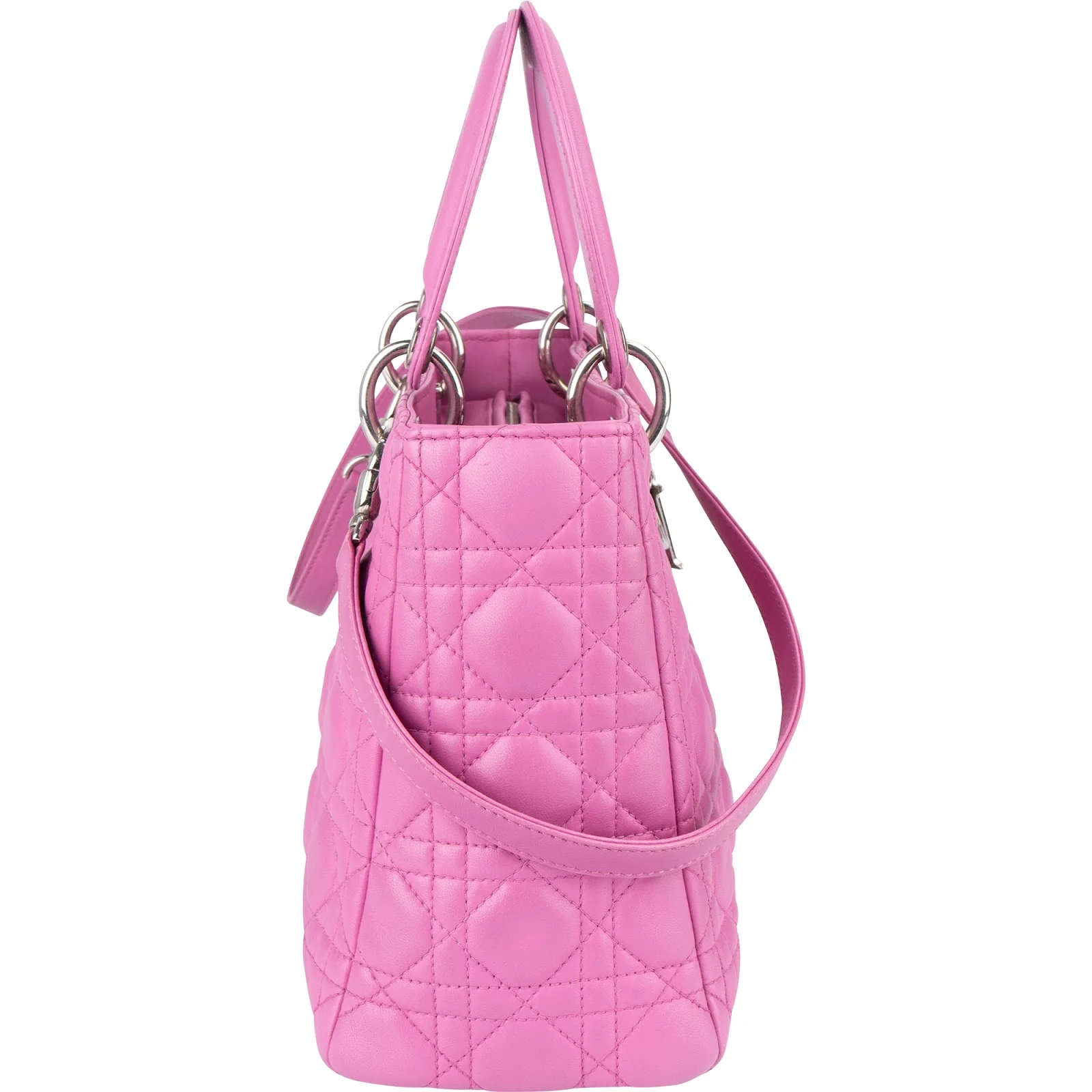 Christian Dior Quilted Leather Lady Dior Handbag