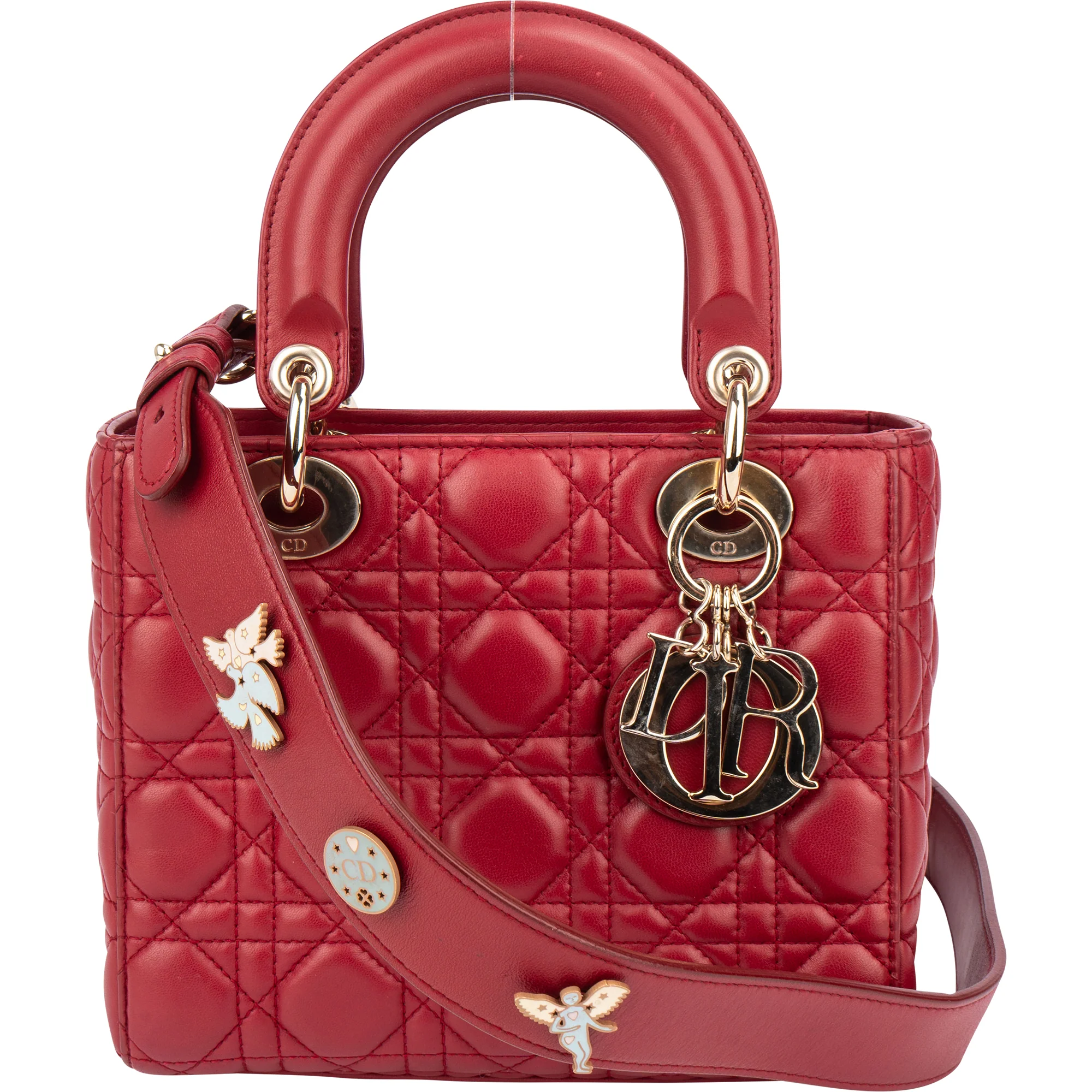 Christian Dior Quilted Leather ABC Lady Dior Handbag