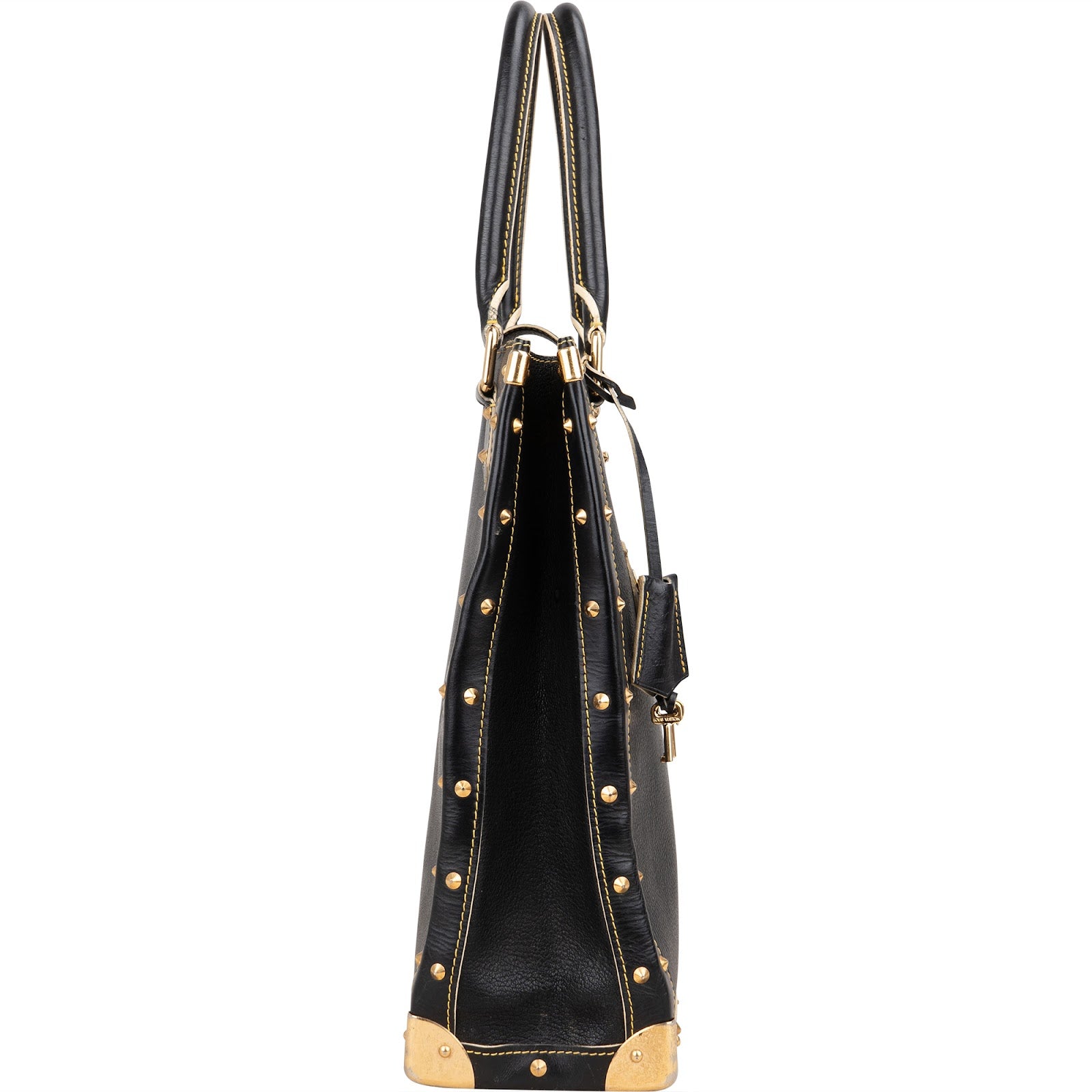 Louis Vuitton Black Leather Suhali Handbag