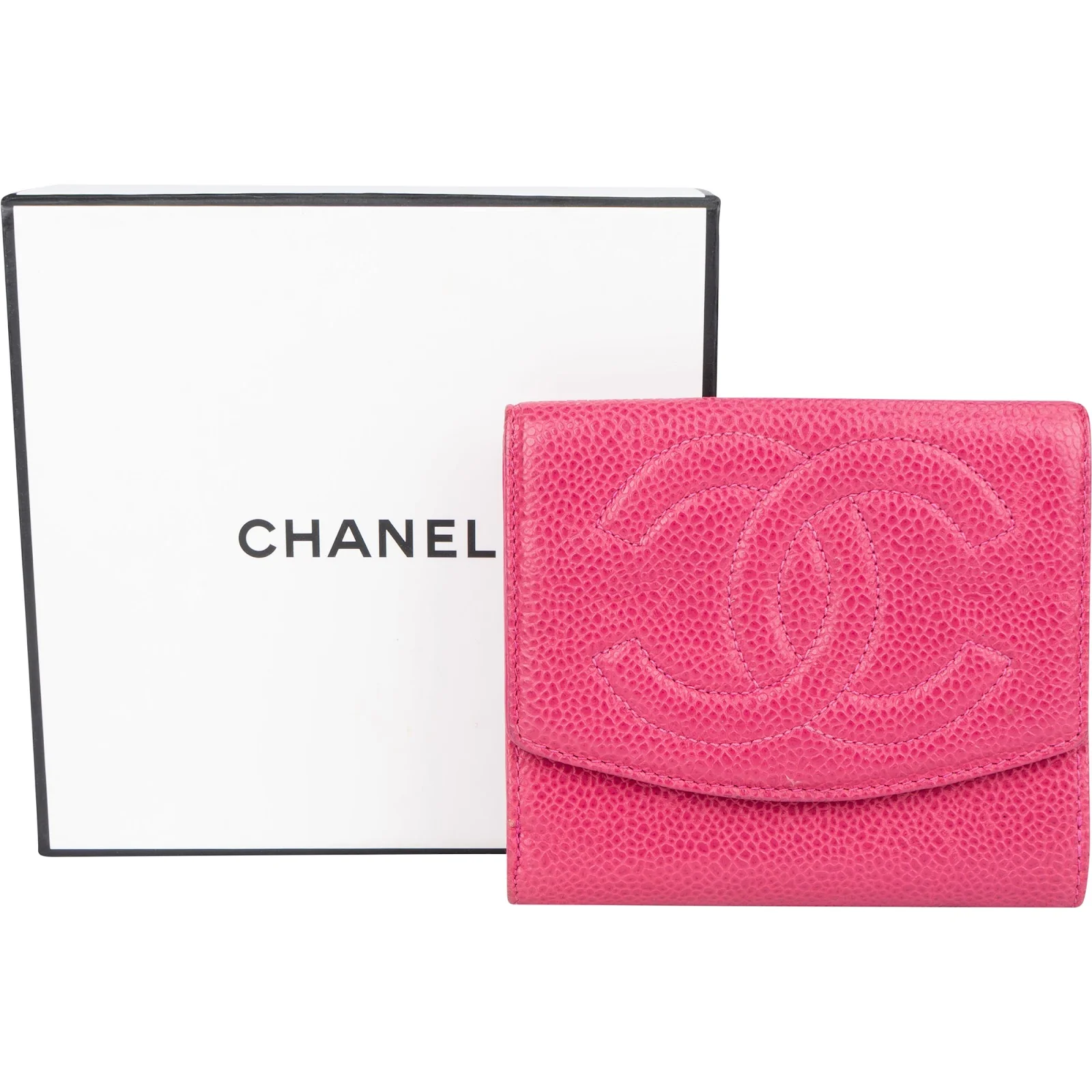 Chanel Caviar Leather CC Bifold Wallet