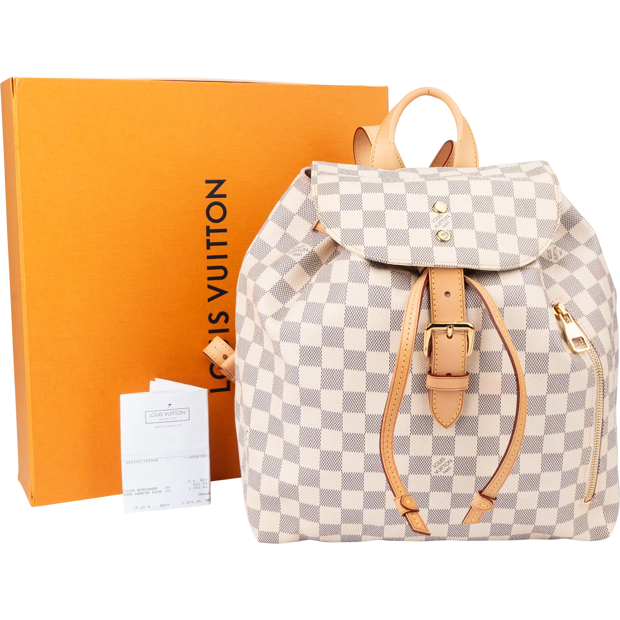 Louis Vuitton Damier Azur Monogram Sperone Backpack