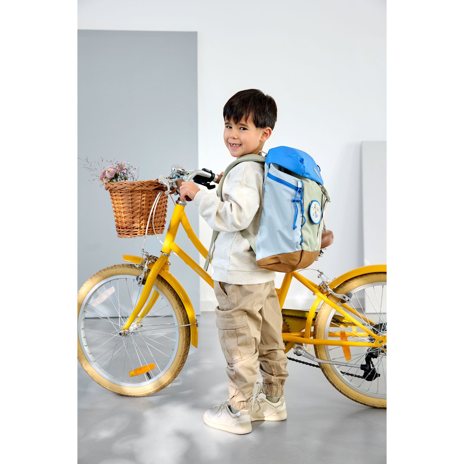Big Outdoor Backpack Sunny Explorer - green/blue