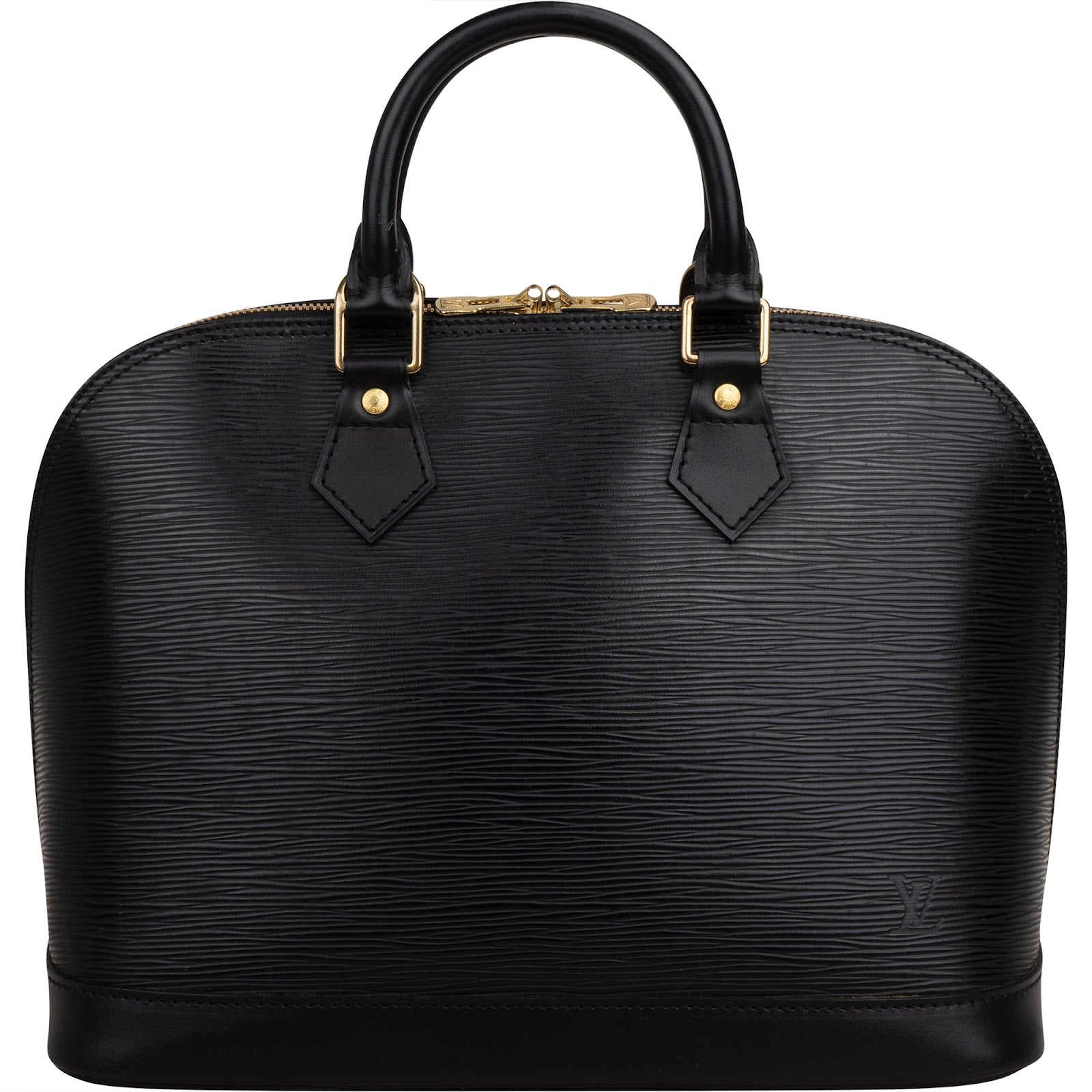 Louis Vuitton Noir Epi Leather Alma PM Handbag