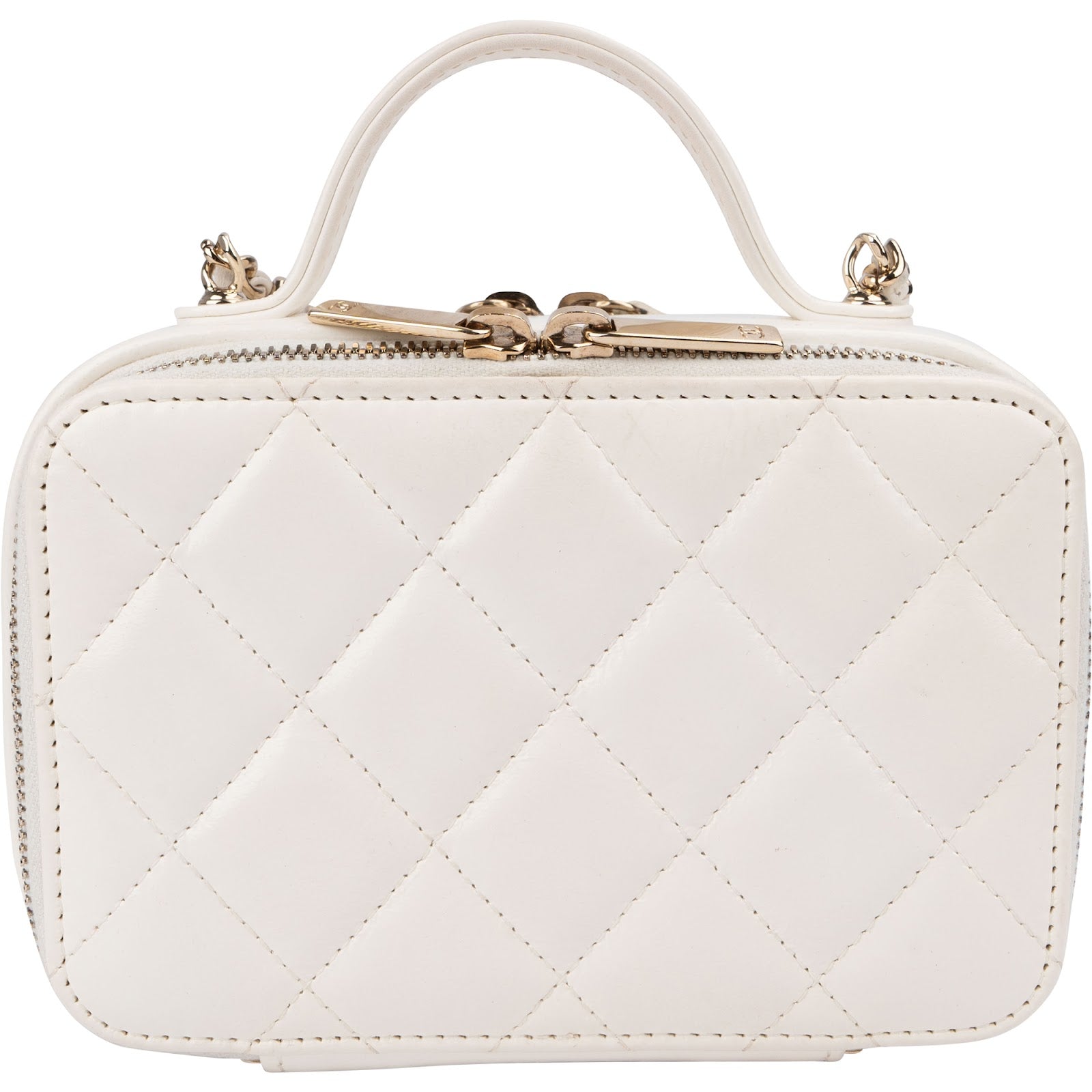 Chanel Quilted Lambskin Vanity Chain Crossbody Bag