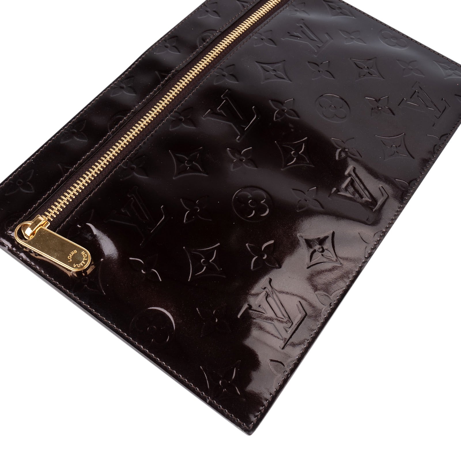 Louis Vuitton Monogram Vernis Pershing Square Organizer Clutch