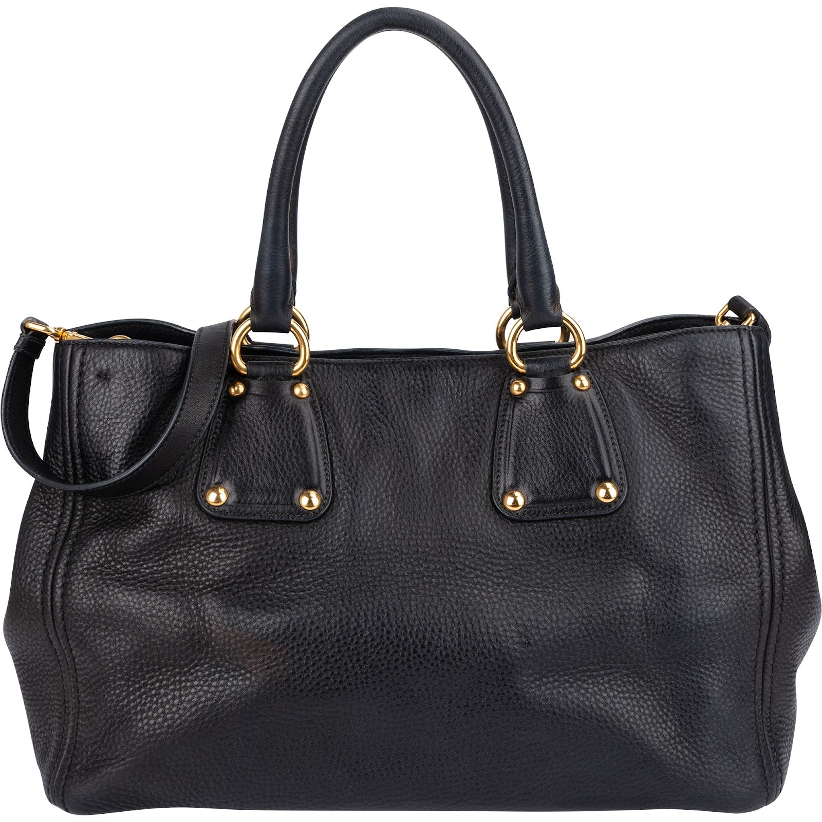 Prada – Vitello Daino Large Tote Shoulder Bag