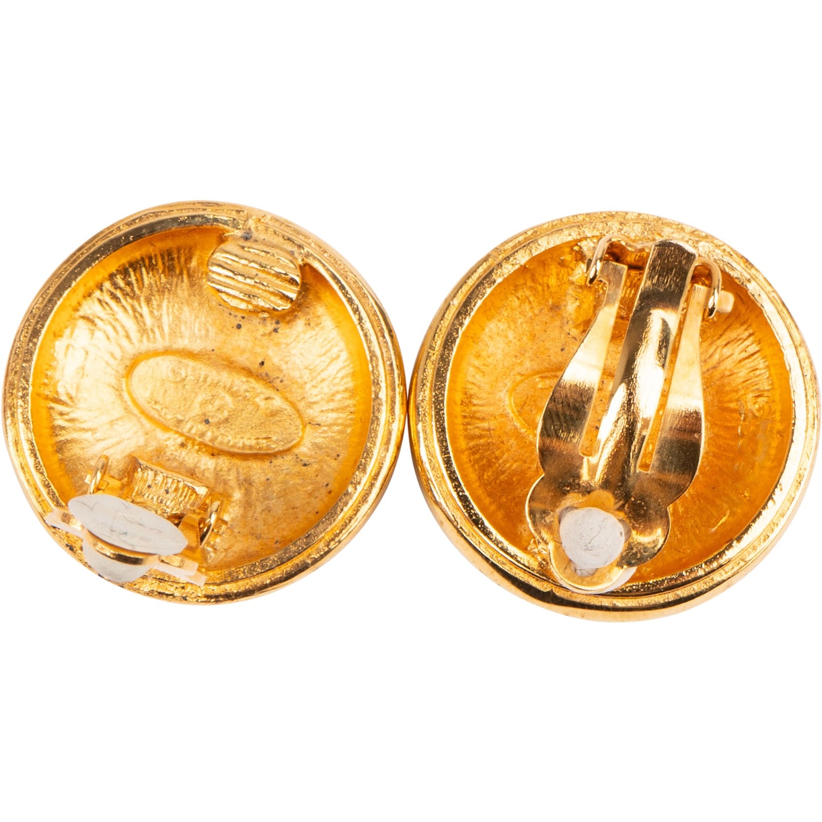 Chanel - CC Sunburst Clip-On Earrings
