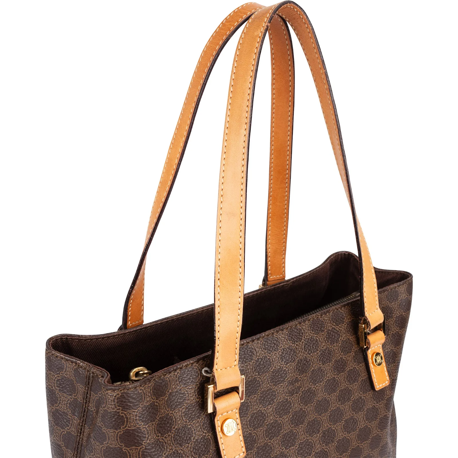 Celine Monogram Macadam Canvas Vertical Handbag