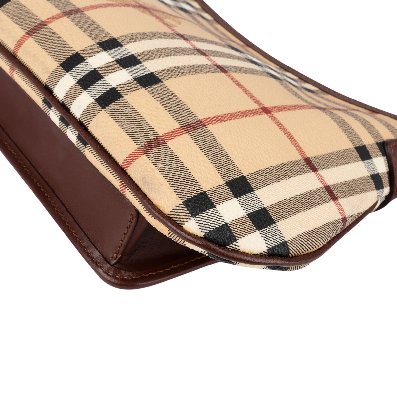 Burberry - Nova-Check Pocket Buckle Small Shoulder Bag
