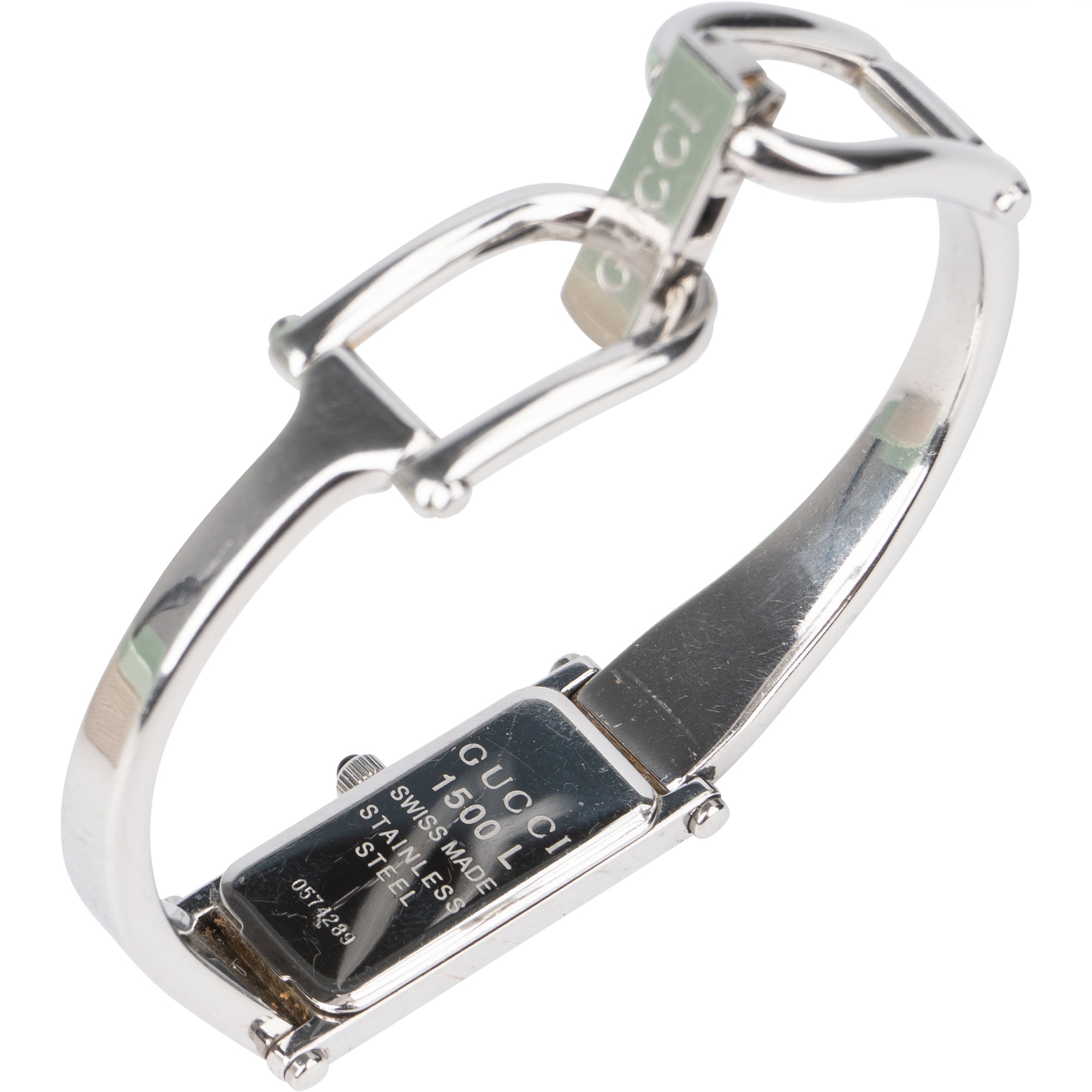 Gucci Silver Tone 1500 L Damenuhr