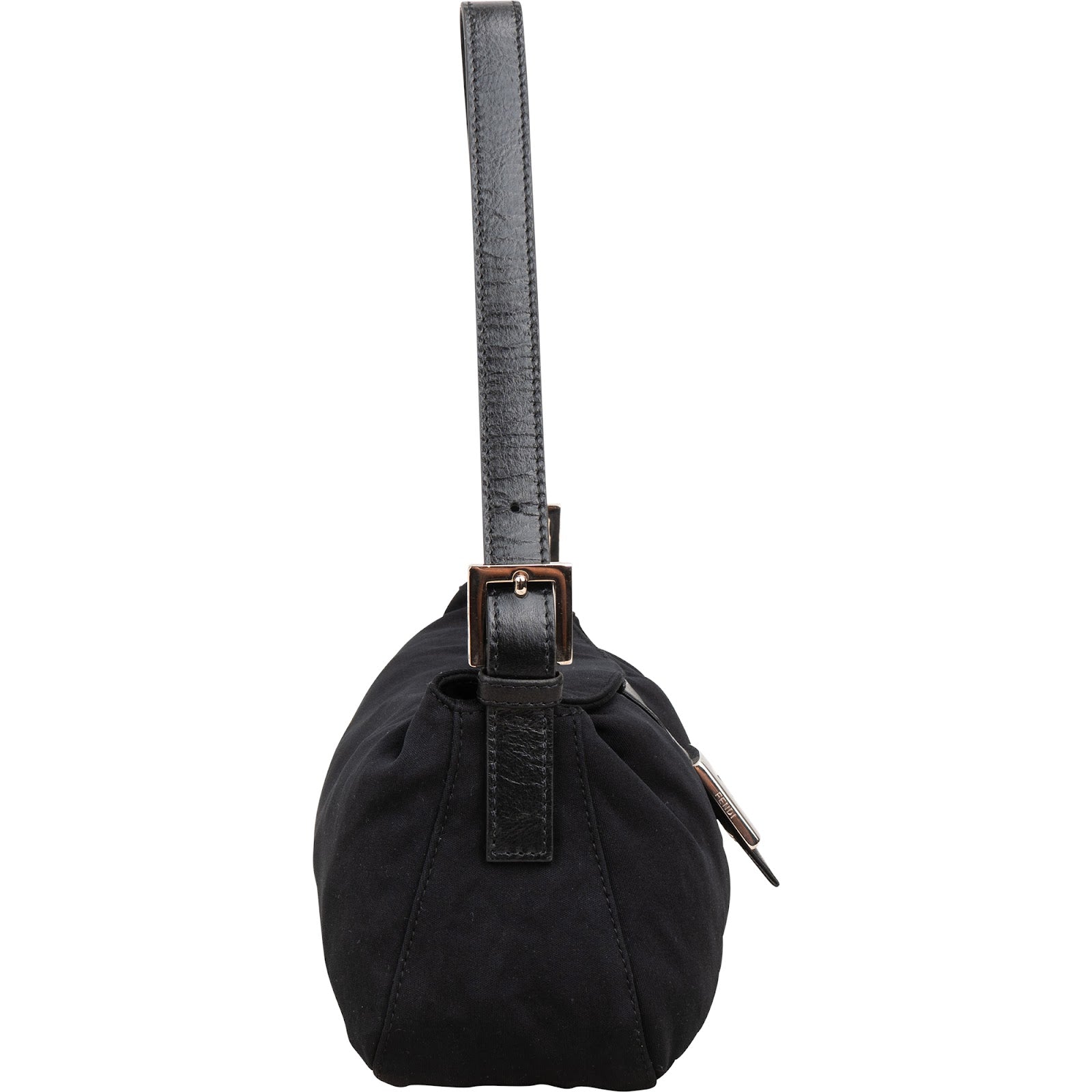 Fendi - FF Cotton Baguette Shoulder Bag