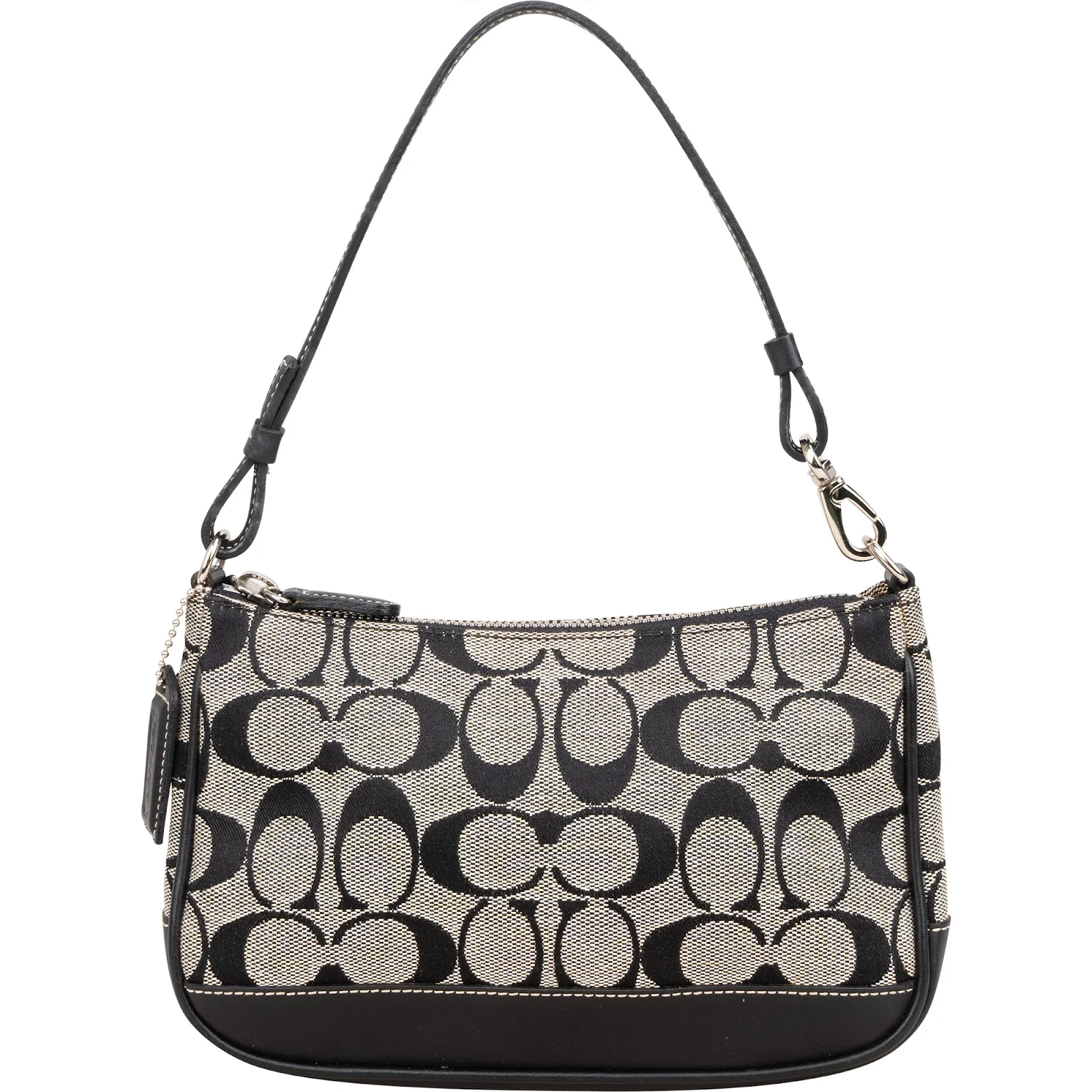 Coach Signature Monogram Pochette Handbag