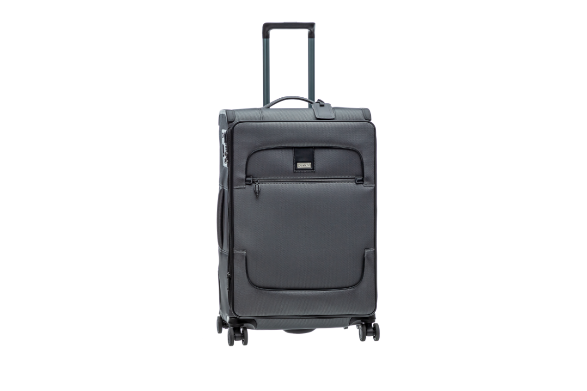 BAY Weichschalen-Koffer M mit 4 Rollen bis 68 cm 59 Liter - Grey