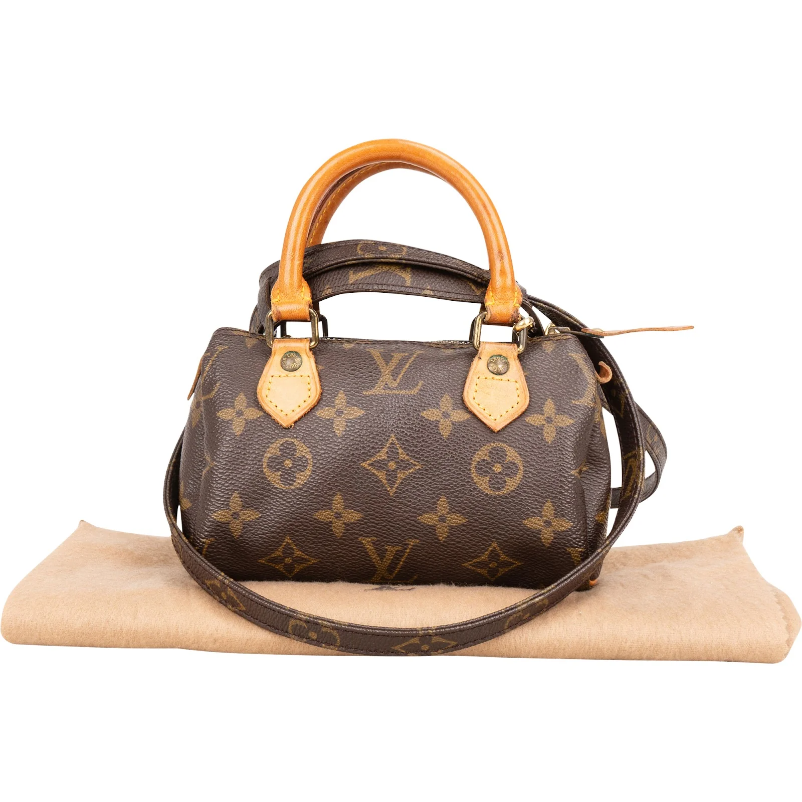 Louis Vuitton Canvas Monogram Mini Speedy Boston Bag