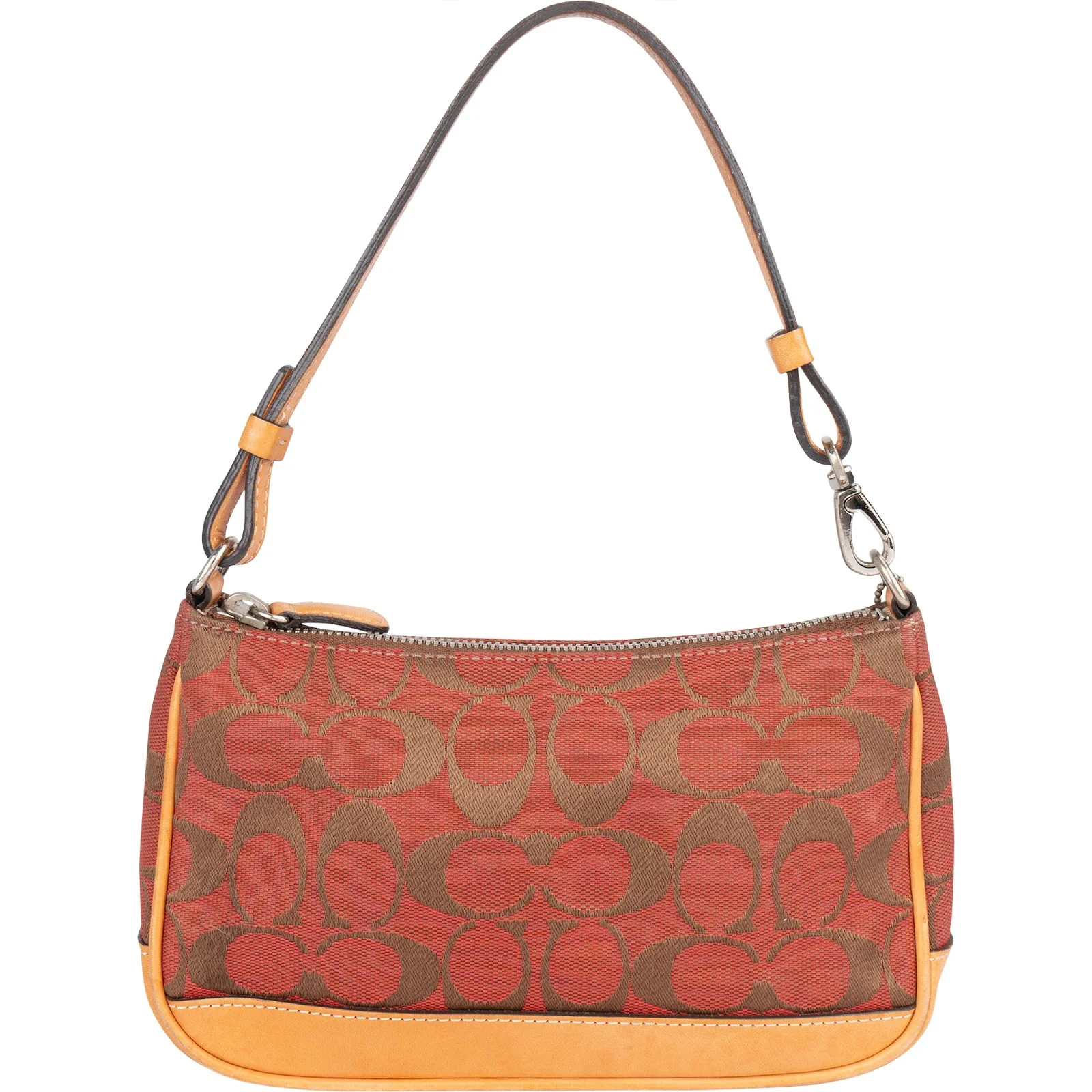 Coach Signature Monogram Pochette Handbag