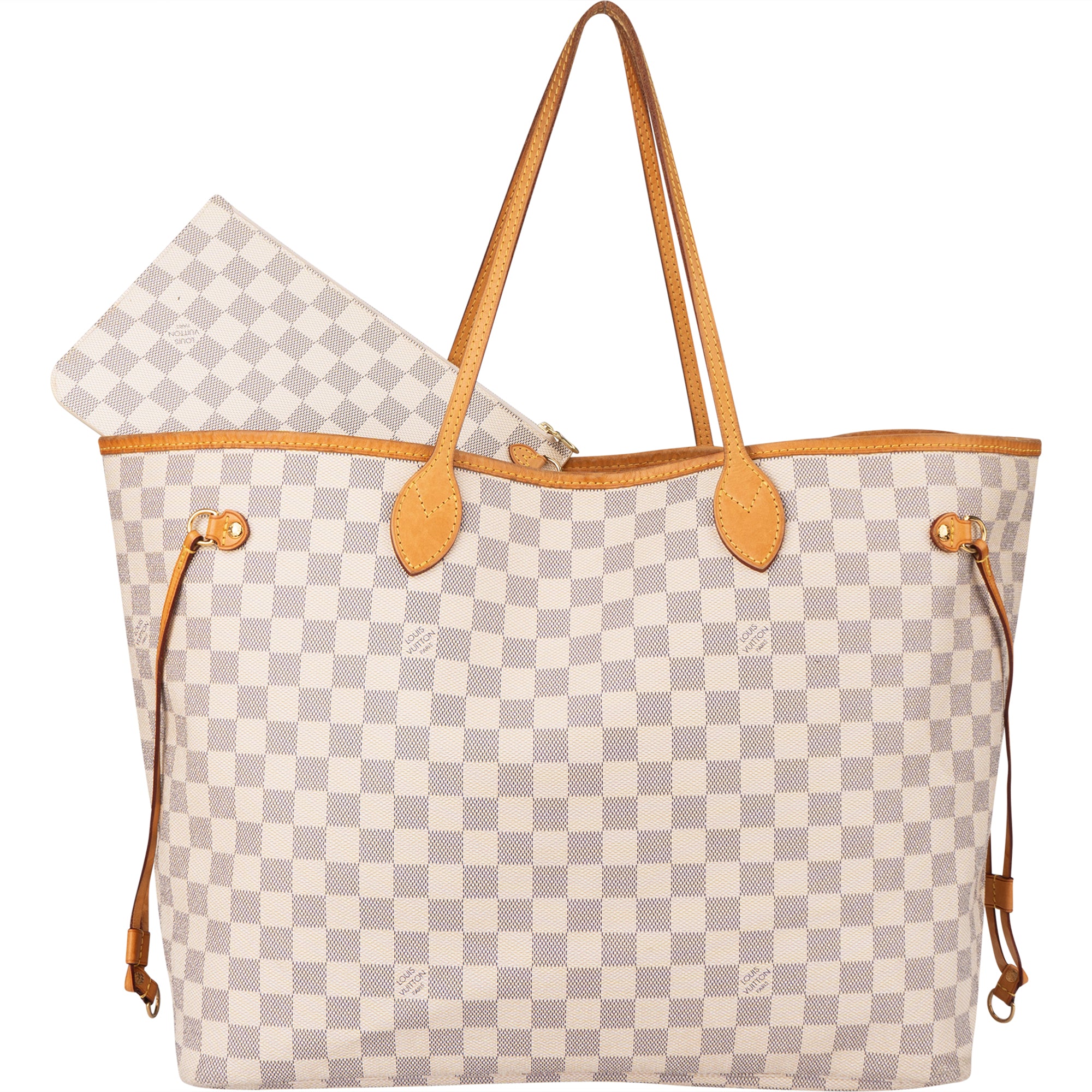 Louis Vuitton Damier Azur Monogram Neverfull GM Shopper