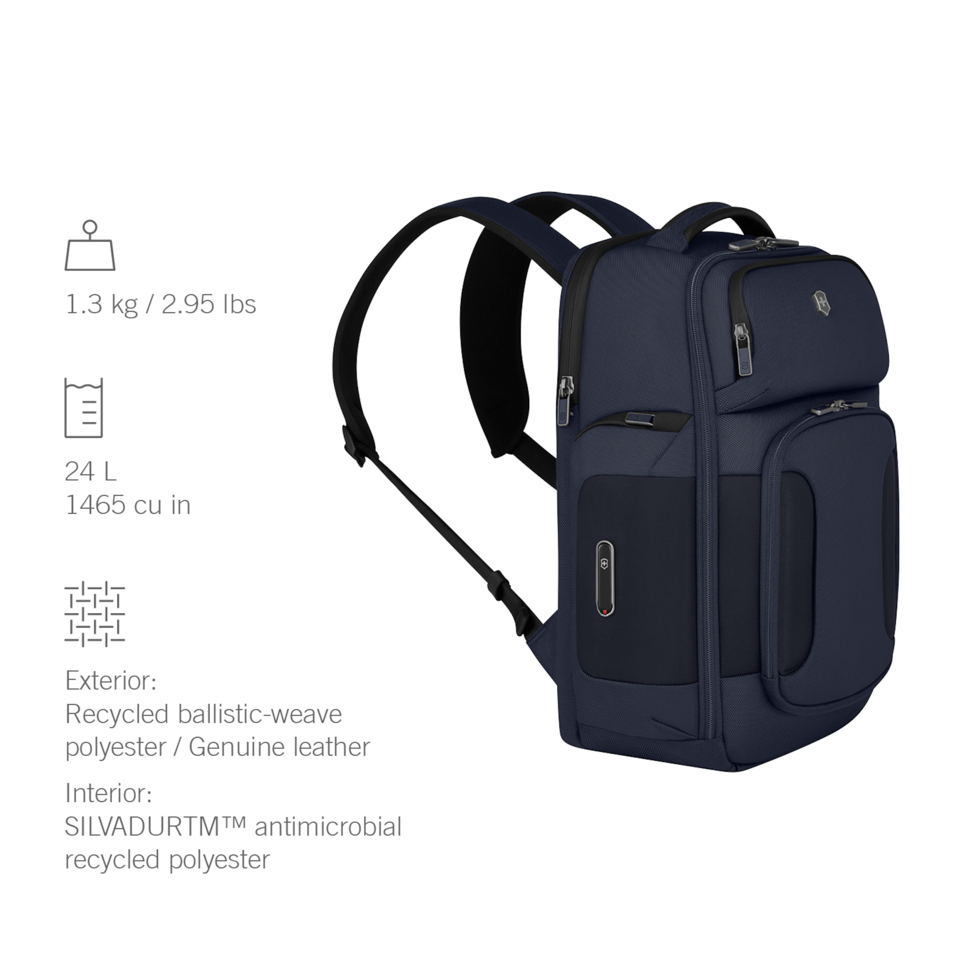 Werks Traveler 7.0 Deluxe Backpack - Navy Blue