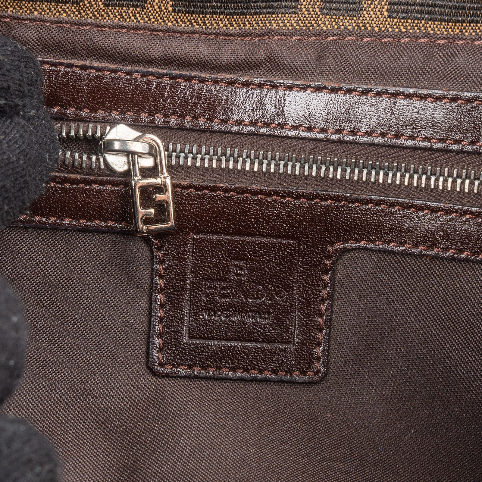 Fendi Monogram FF Baguette Shoulder Bag
