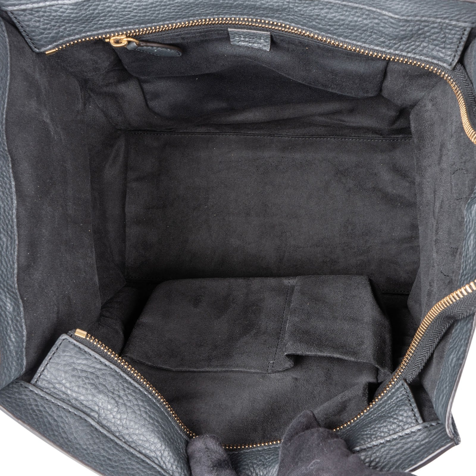 Céline Grained Calfskin Luggage Handbag