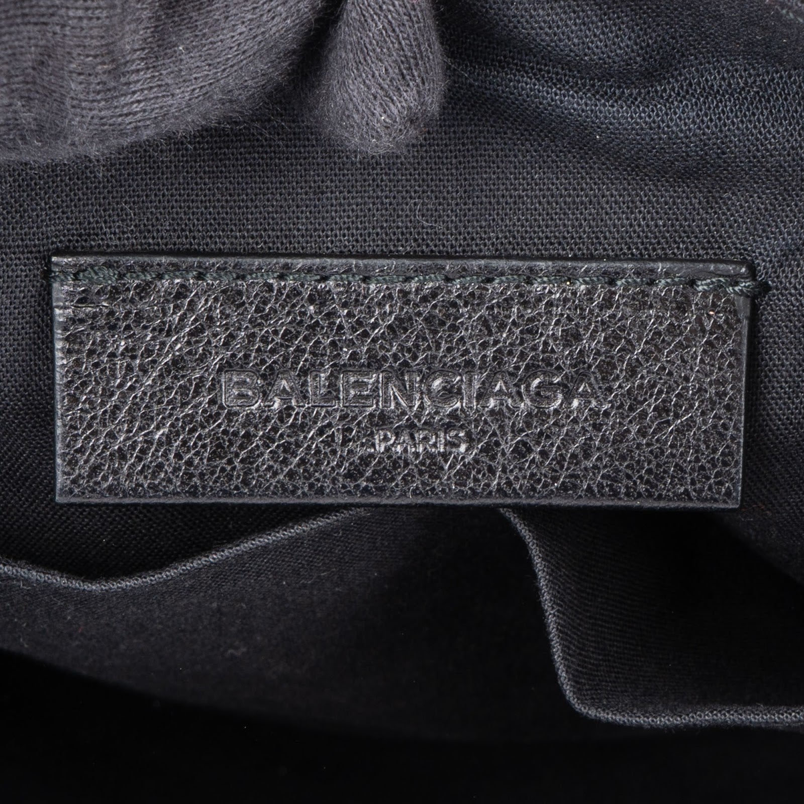 Balenciaga Balck Leather Classic Envelope Clutch