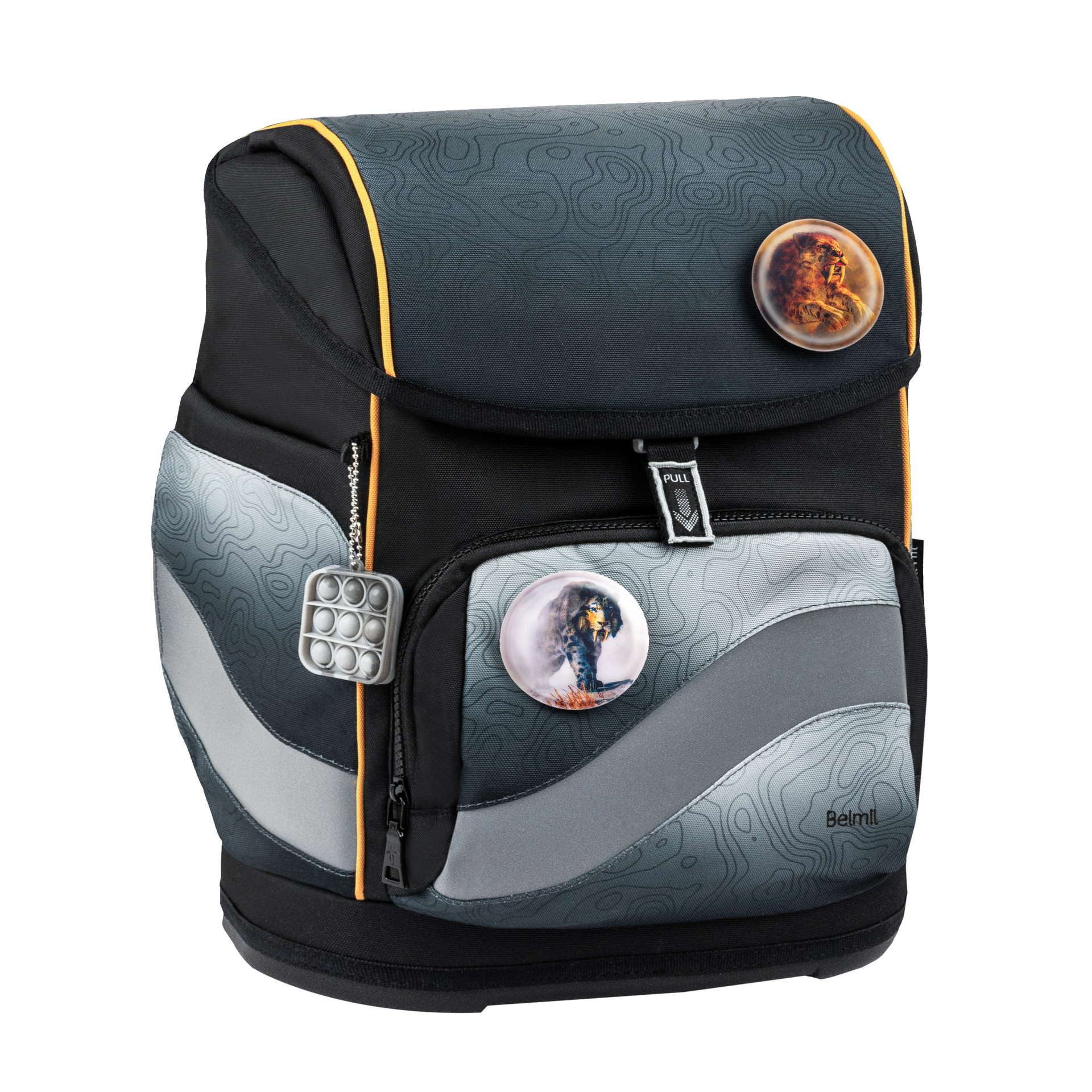 Smarty Plus Schulranzenset 5-teilig - "Black Grey"