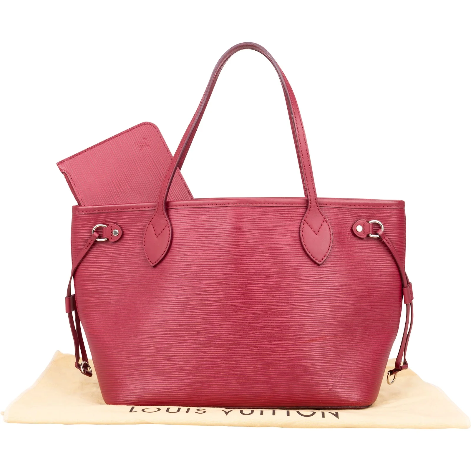 Louis Vuitton Fuchsia Epi Leather Neverfull PM Shopper