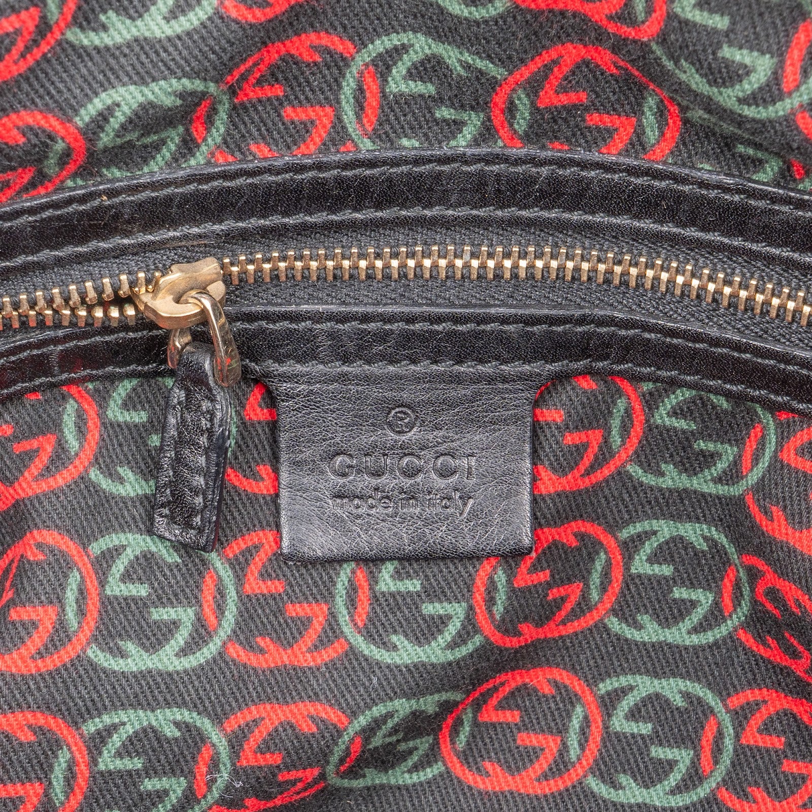 Gucci Leather Britt Boston Bag
