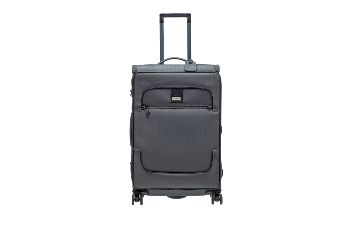 BAY Weichschalen-Koffer M mit 4 Rollen bis 68 cm 59 Liter - Grey