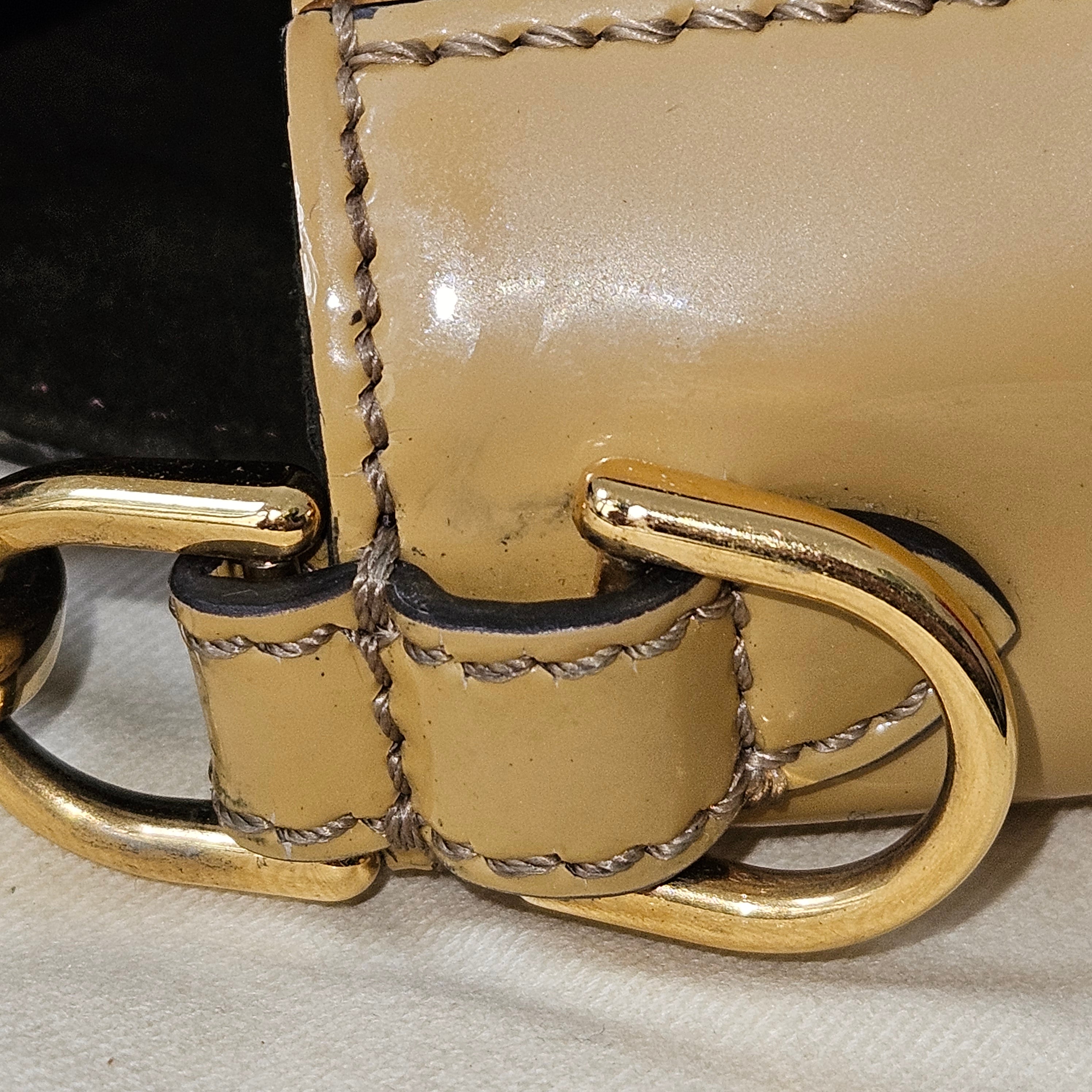 Fendi Shearling Baguette Buckle Handbag
