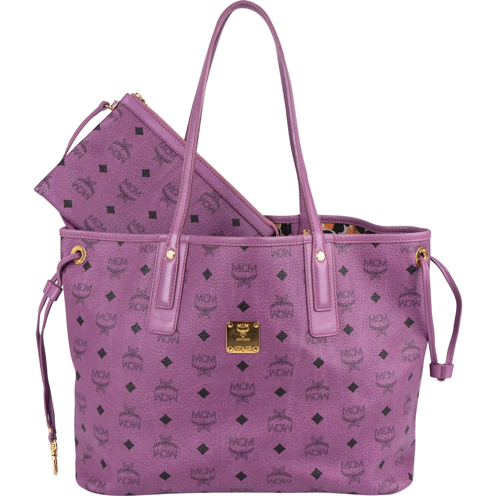MCM Monogram Visetos Reversible Liz Shopper Shoulder Bag