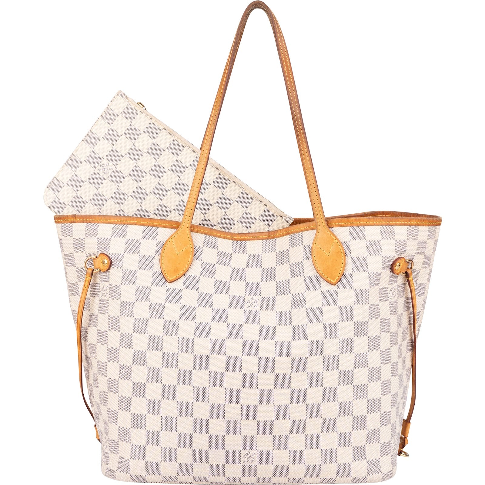 Louis Vuitton Monogram Damier Azur Canvas Neverfull MM Shopper