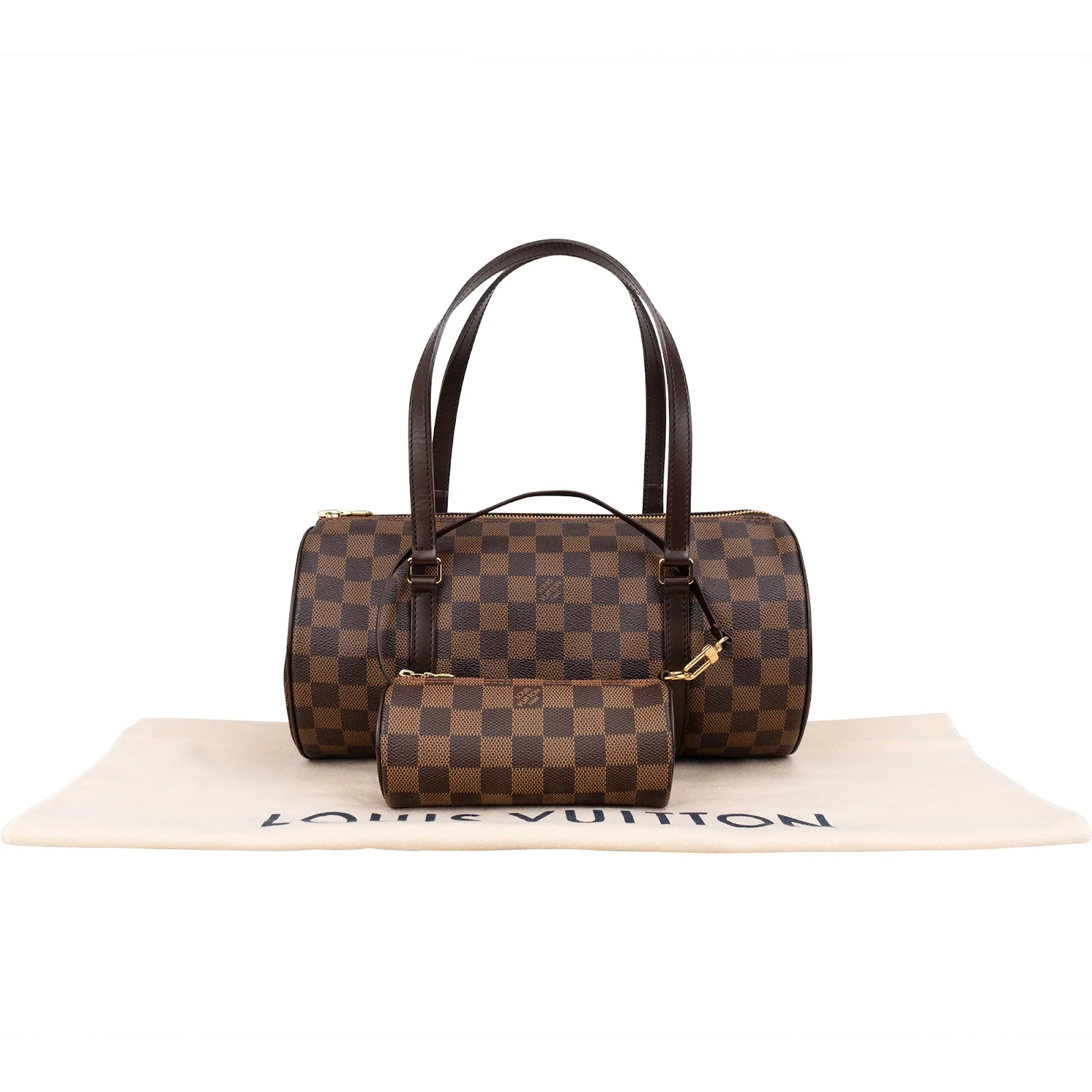 Louis Vuitton Monogram Damier Ebene Canvas Papillon Set Handbag