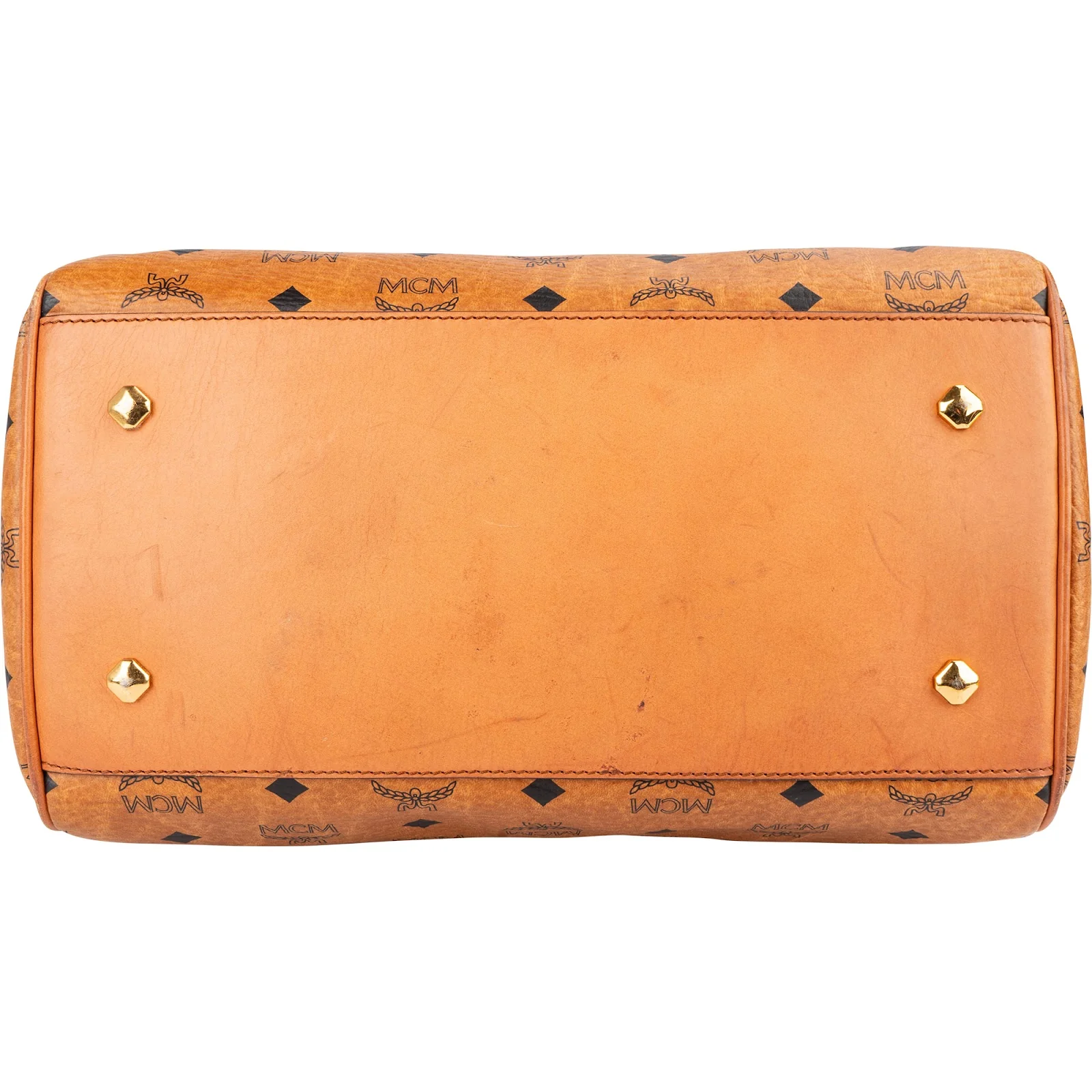 MCM Monogram Visetos Heritage Boston Bag