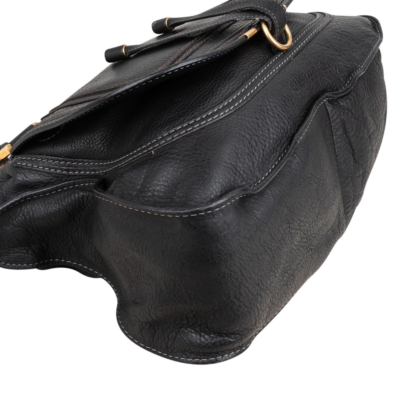 Chloé Grained Calfskin Leather Marcie Handbag