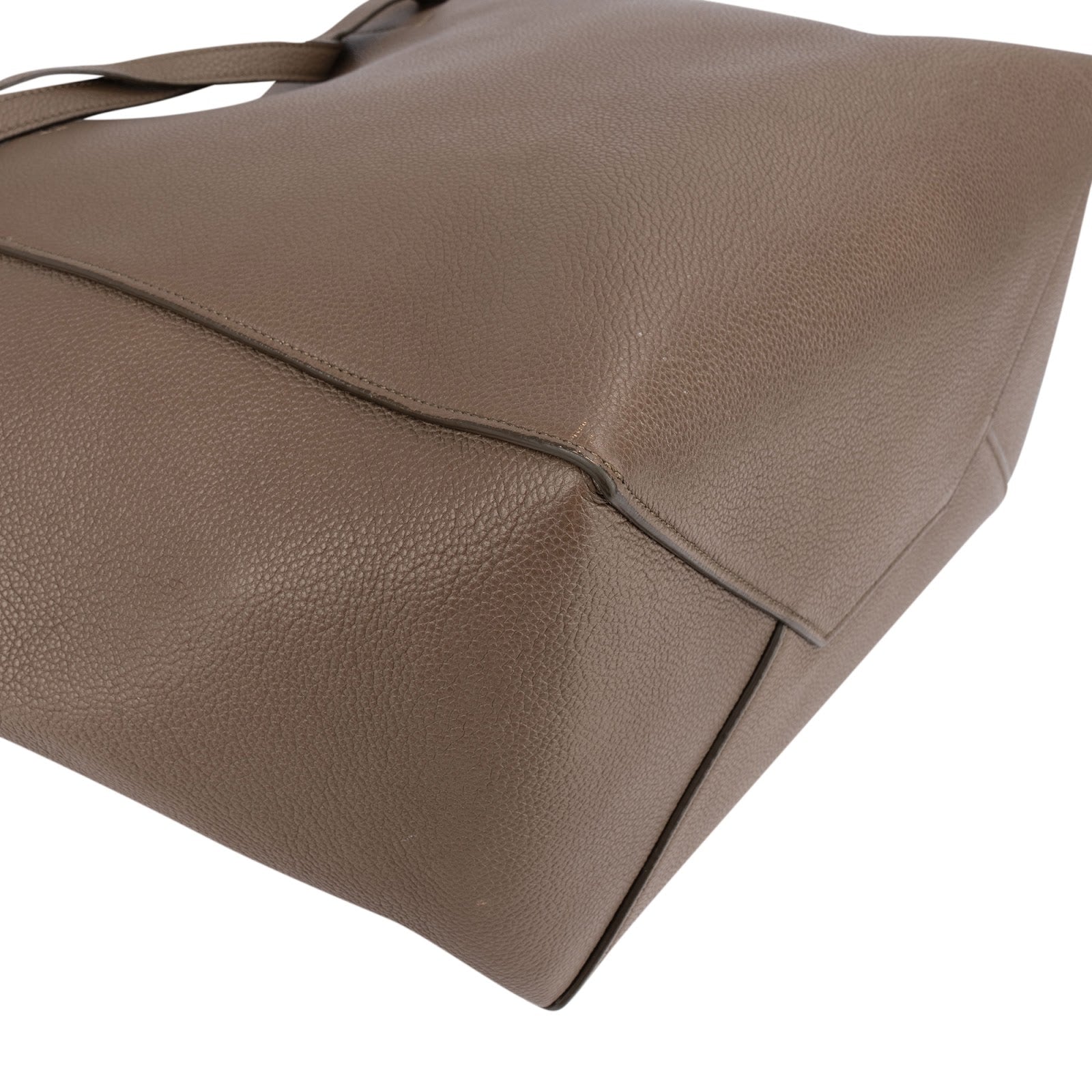 Celine Taupe Grained Calfskin Phantom Cabas Shoulder Bag
