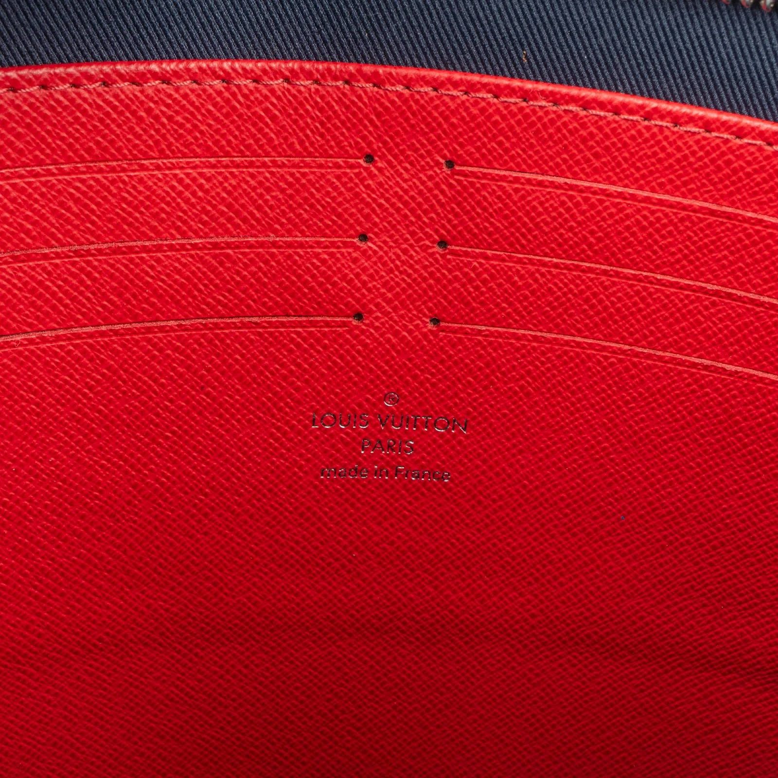 Louis Vuitton Marine Bicolor Taiga Leather Pochette Jour Dokumentenmappe