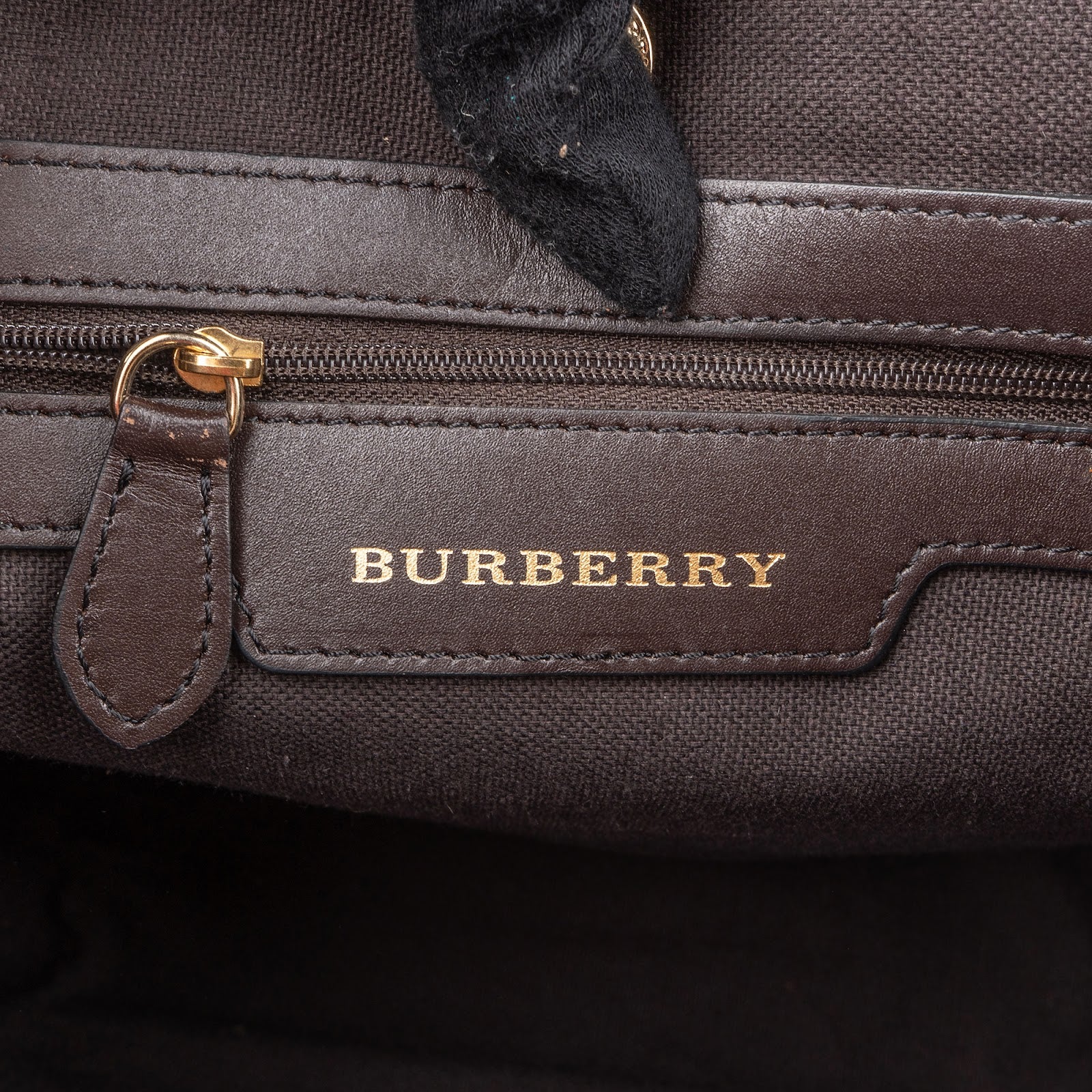 Burberry Nova-Check Monogram Tote Handbag