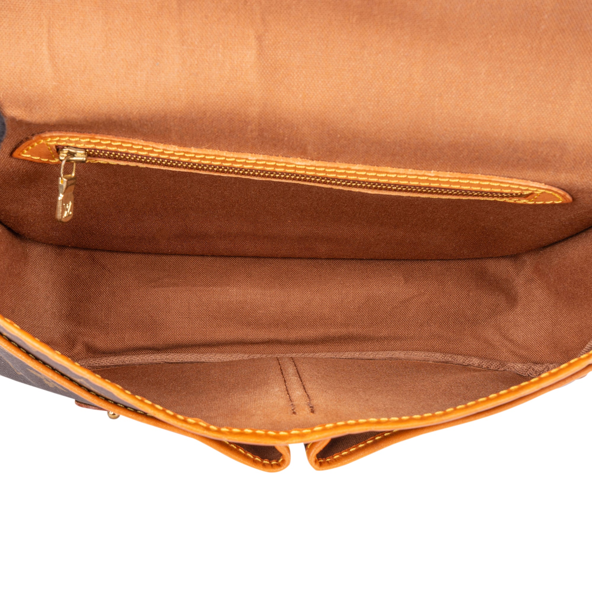 Louis Vuitton Canvas Monogram Gibeciere MM Crossbody Bag