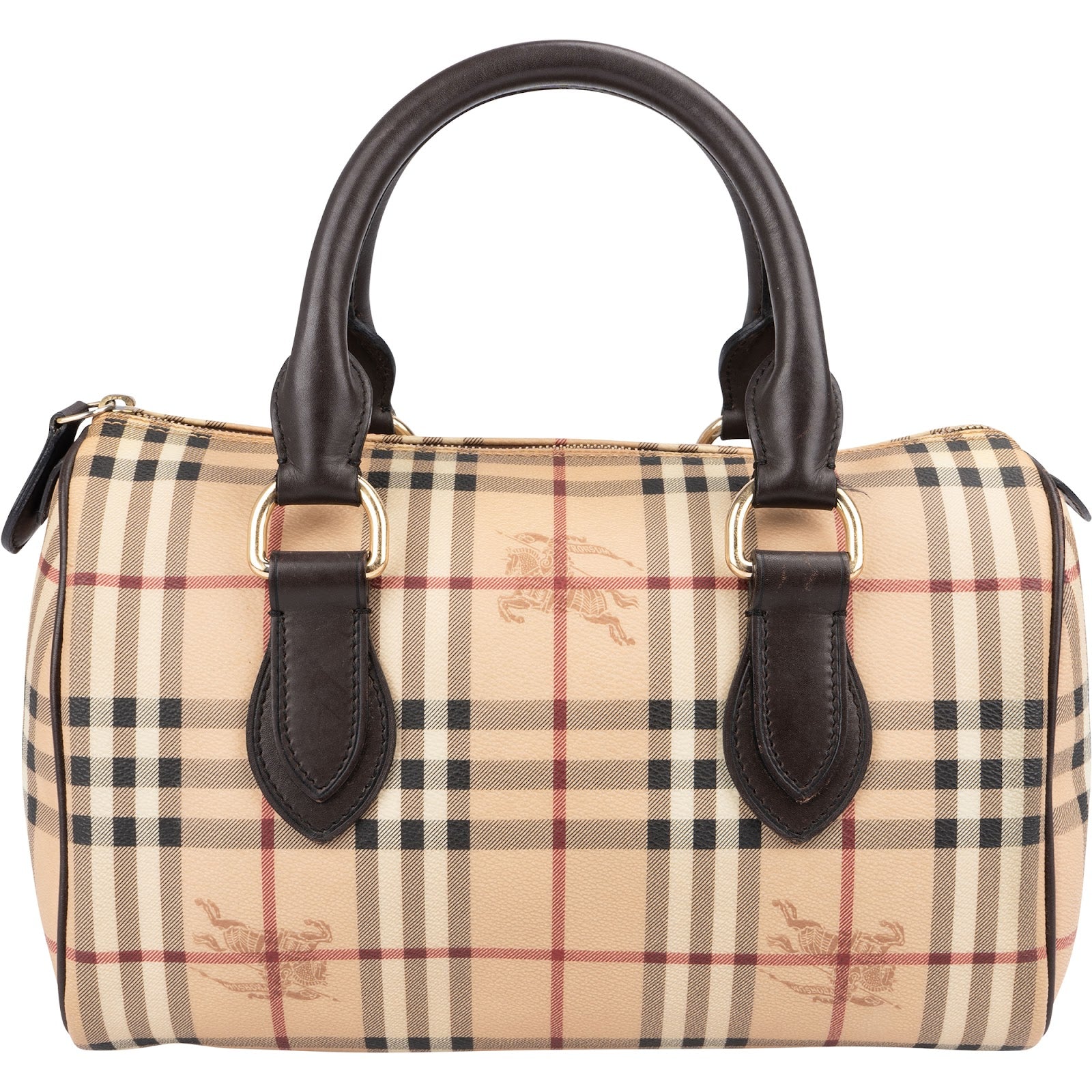 Burberry - Haymarket Check Boston Handtasche