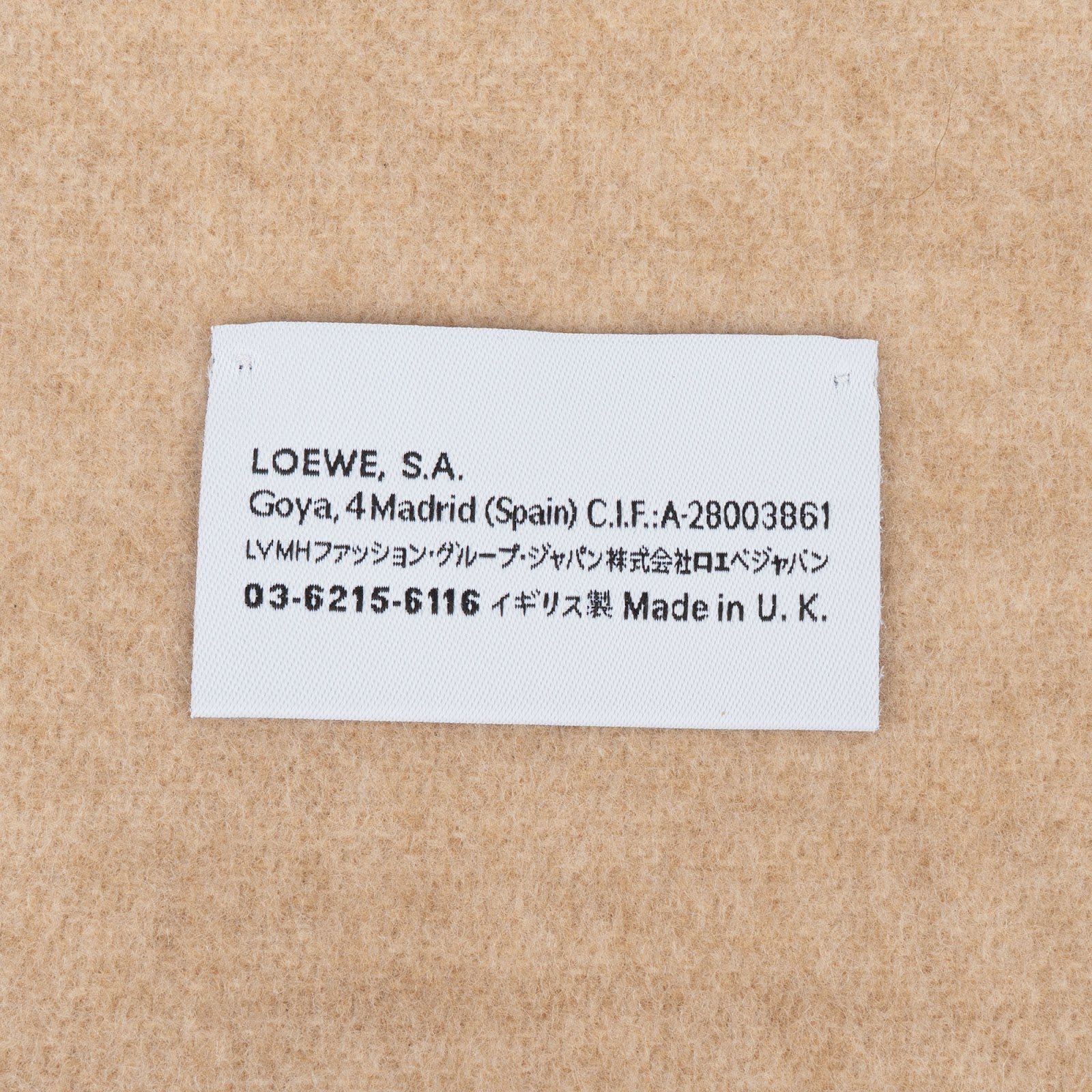 Loewe Two-Tone Anagram Schal Scarf
