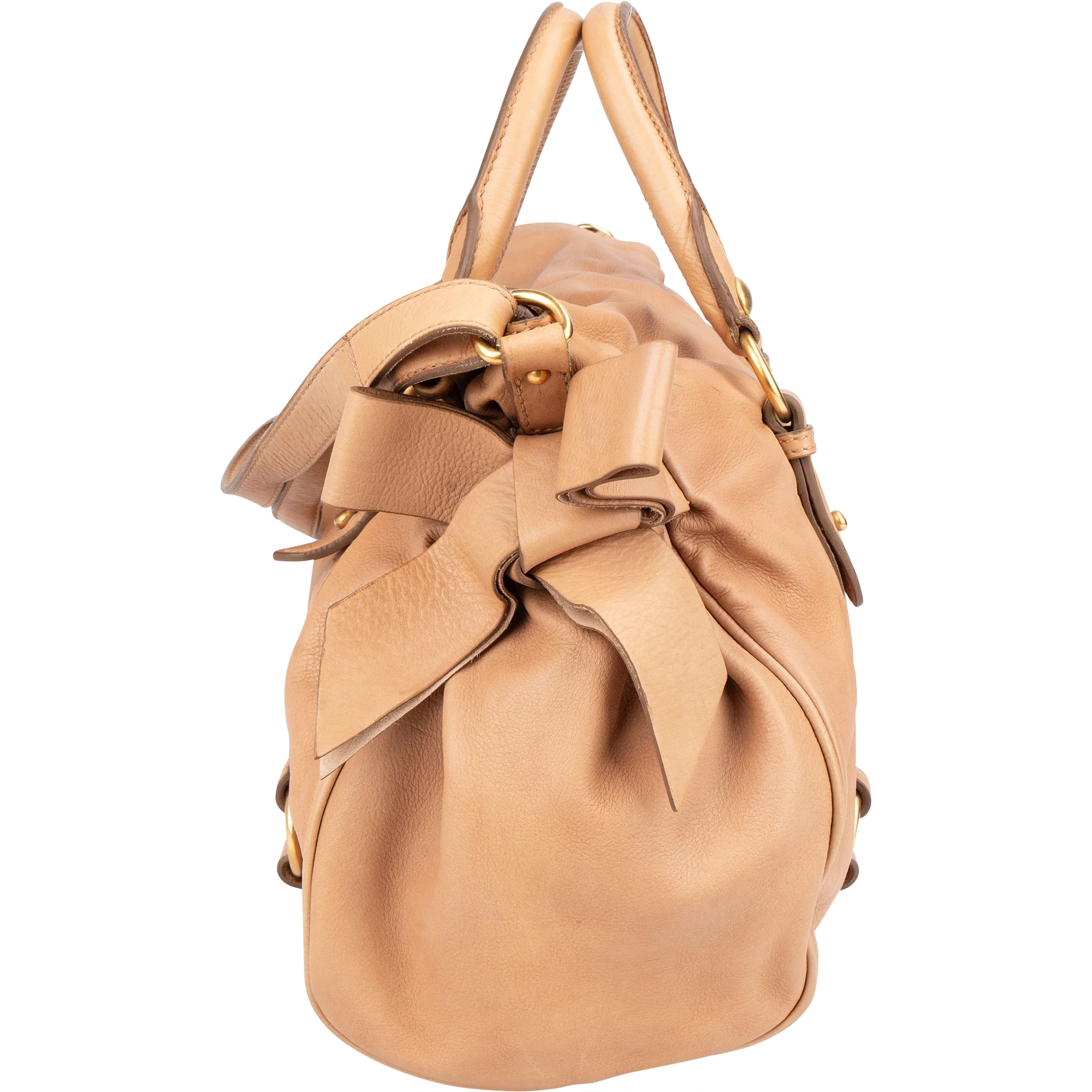 Miu Miu Classic Leather City Handbag