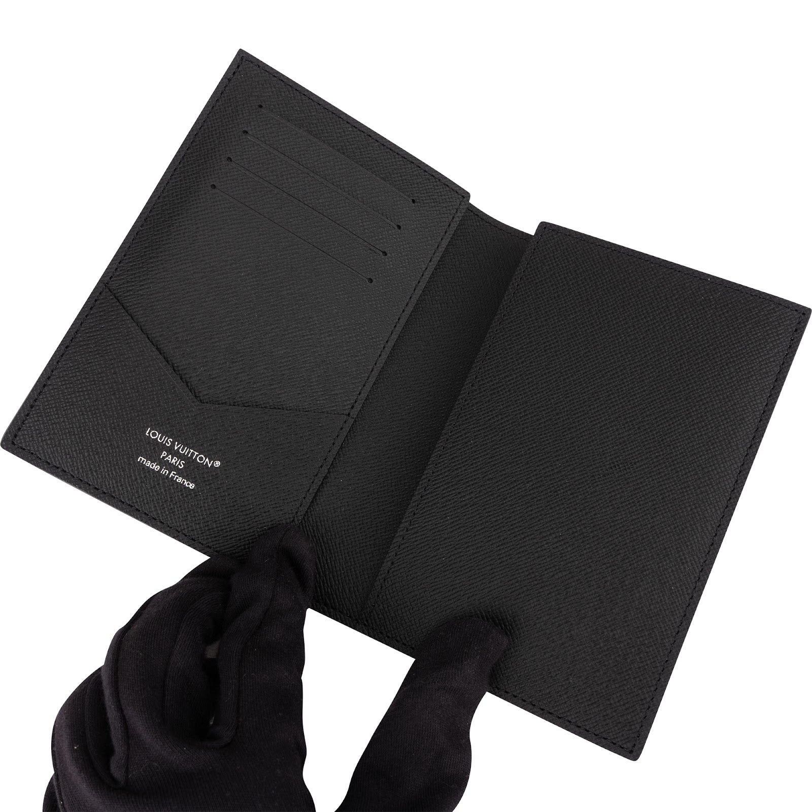 Louis Vuitton Monogram Eclipse Canvas Card Holder Passport Cover