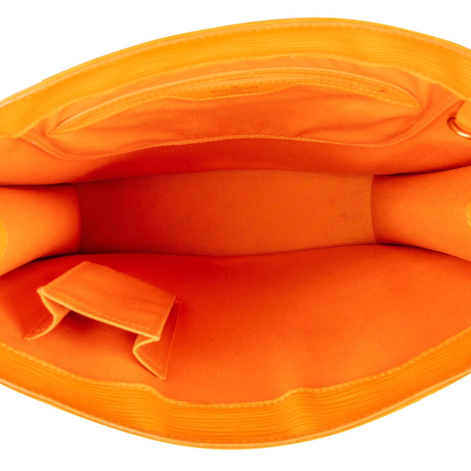 Louis Vuitton Orange Epi Leather Sac Plat Handbag