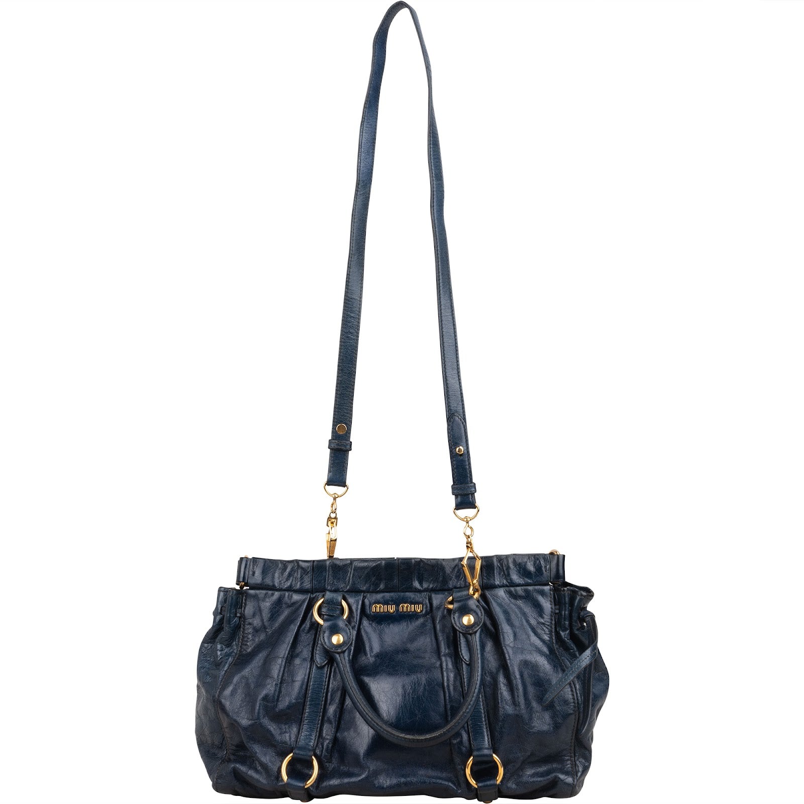 Miu Miu – Vitello Lux Satchel schoudertas