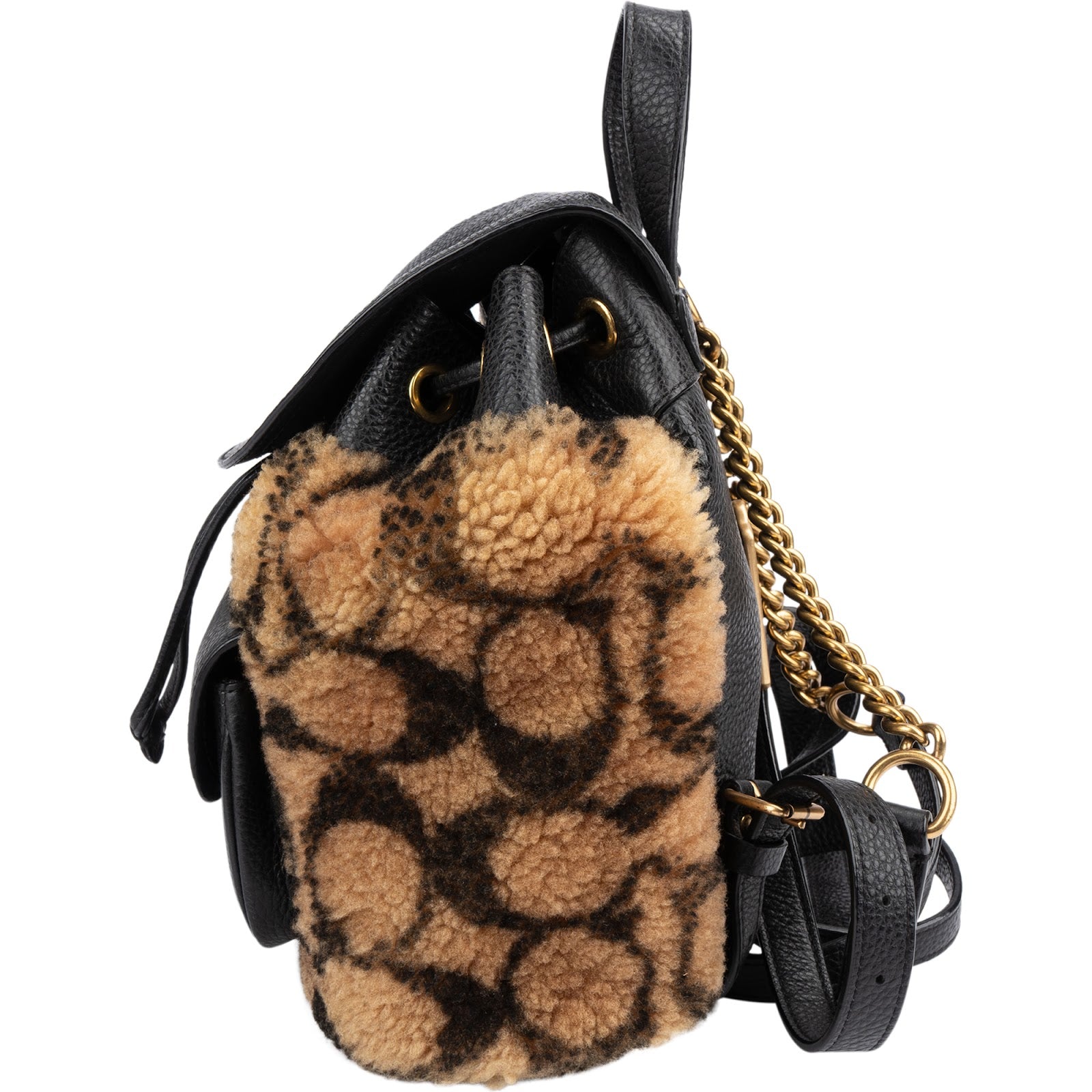 Coach - CC Print Shearling X Jennifer Lopez Rucksack