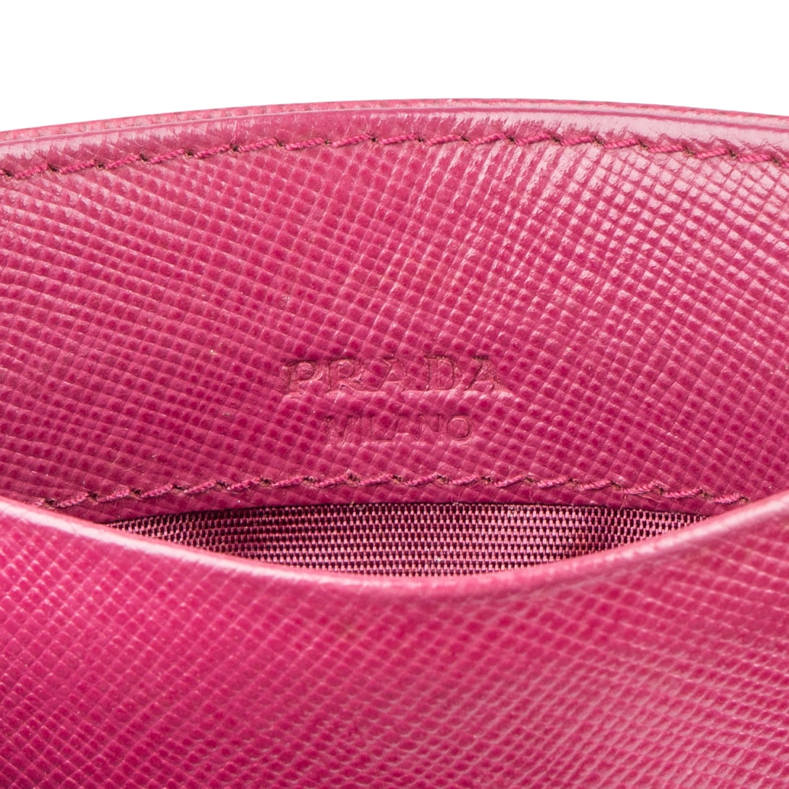 Prada - dunkelrotes Kartenetui